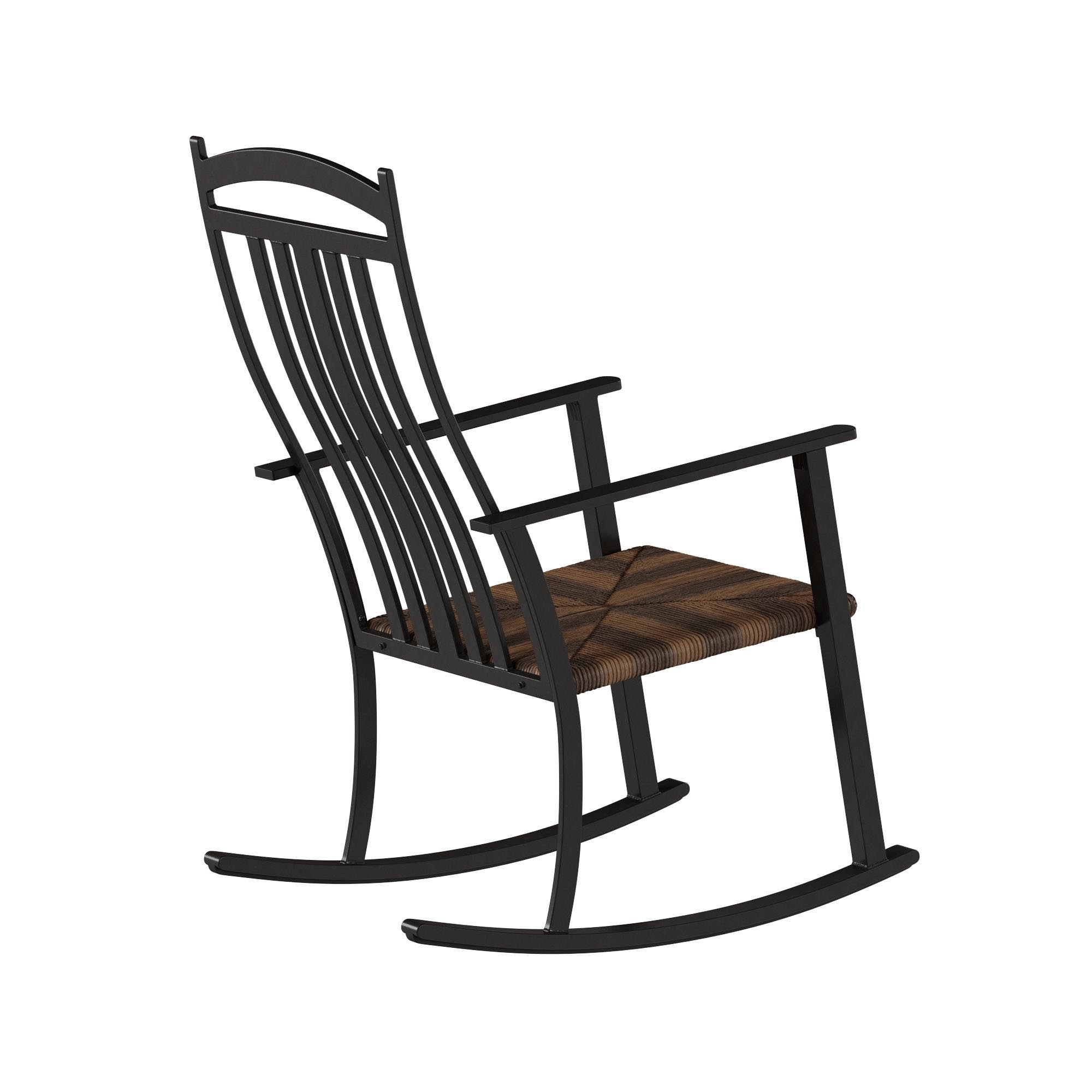 Better homes & gardens belle drive discount outdoor steel wicker rocking high back chair