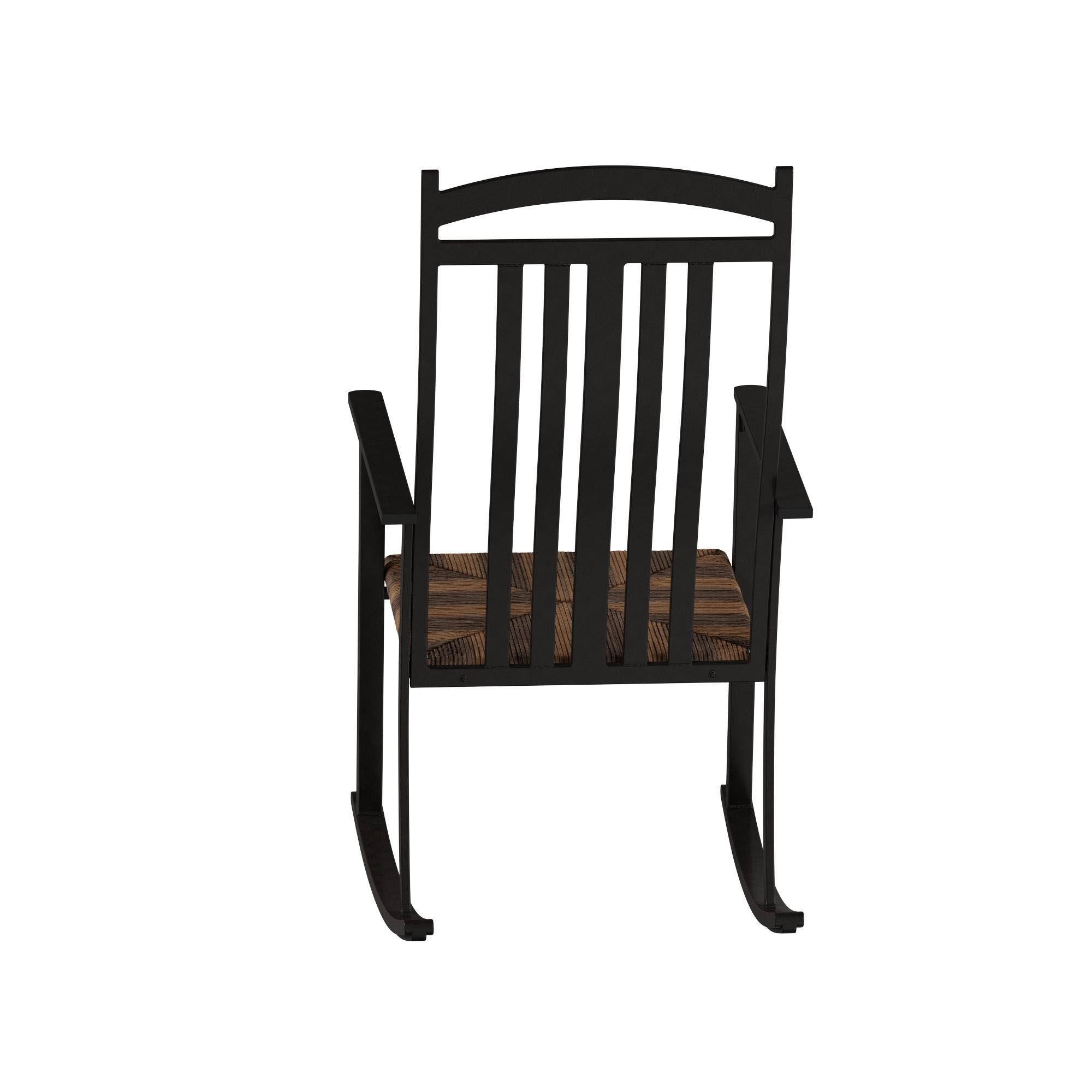 Better homes & gardens belle drive outdoor steel wicker online rocking high back chair