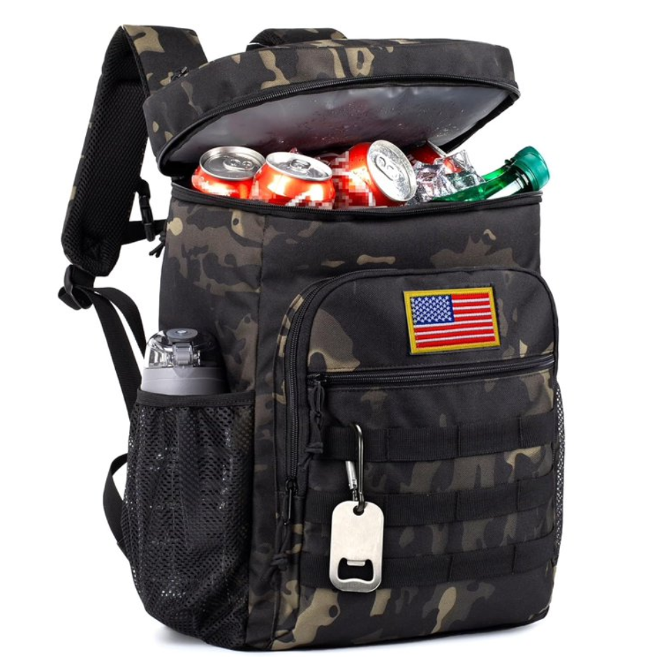 thumbnail video image 2 of Backpack Cooler for Men, 25L Large Insulated Backpack Leak-Proof, Heavy Duty Lunch Backpack, Waterproof Ice Chest Bag Women Adults Work Daytrip Camping Picnic Bag, 2 of 9