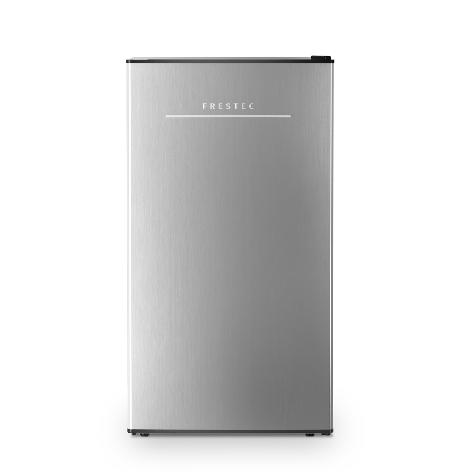 thumbnail video image 2 of Frestec 3.2 Cu ft One Door Mini Fridge, Estar, Stainless Steel Look, New, 2 of 15