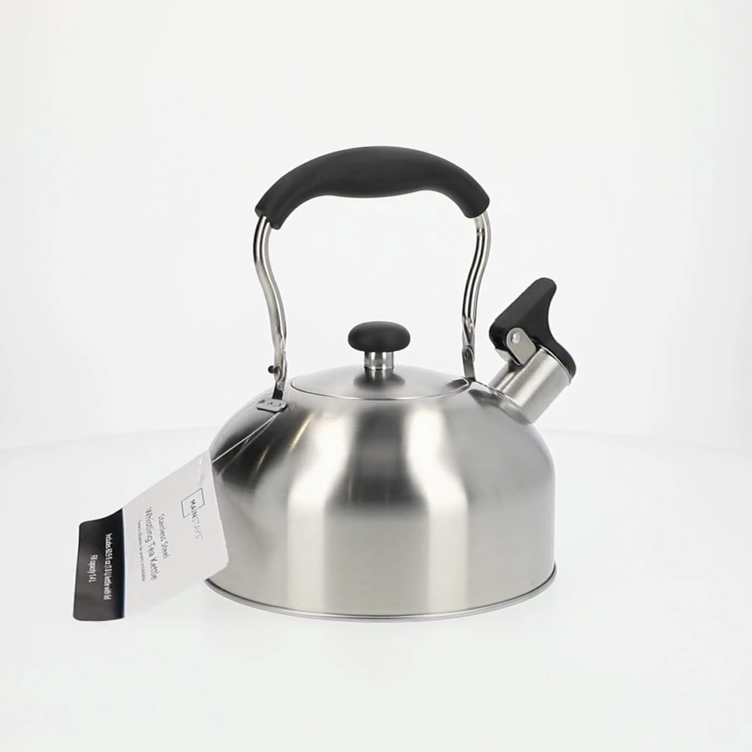 ZEBRA 0.8 Liter Stainless Steel Whistling Teakettle - Mirror Finish, Stovetop Compatible With Gas, Electric & Induction