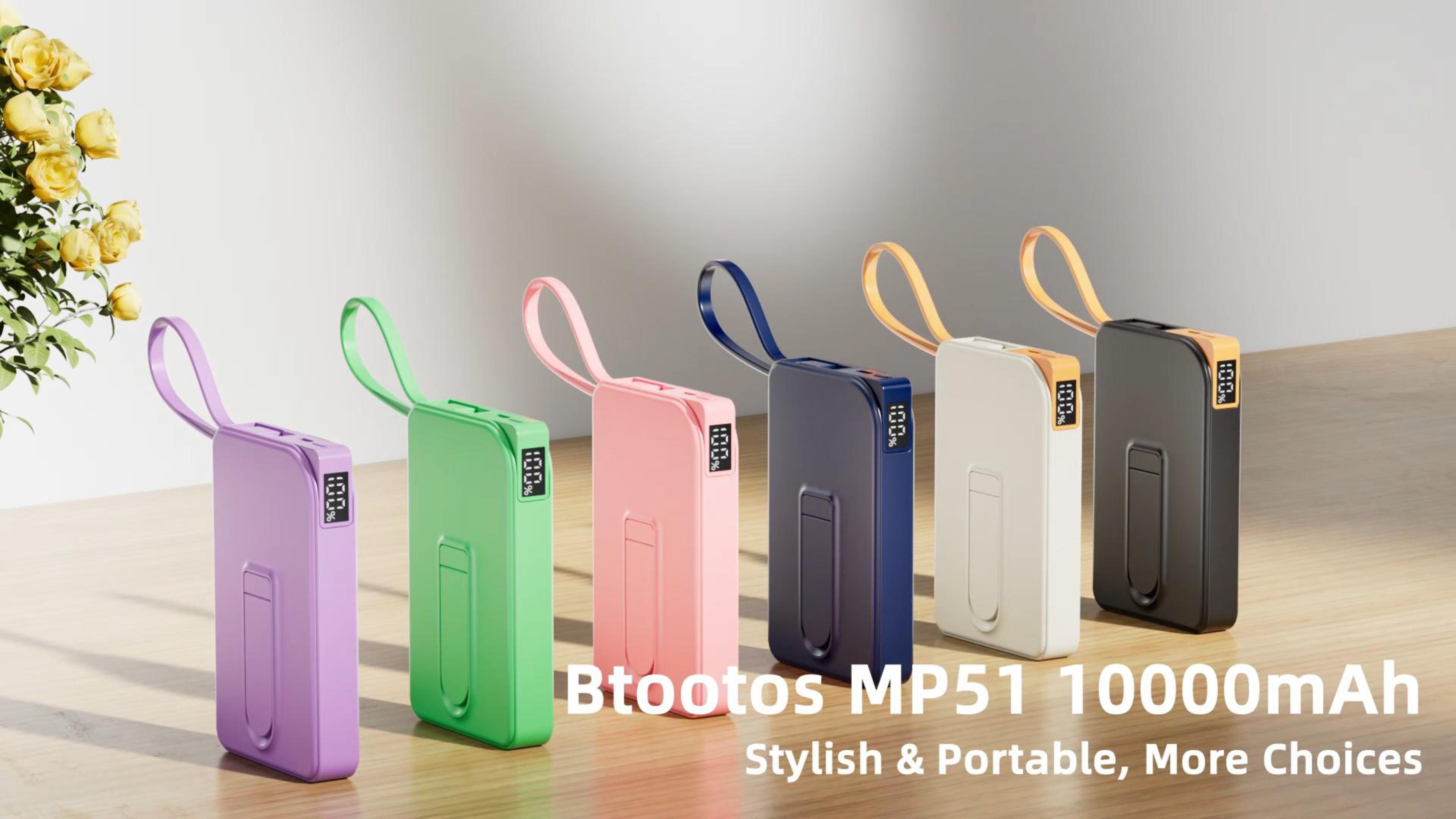 thumbnail video image 2 of Magnetic Portable Charger for Magsafe, 10000mAh Power Bank, 22.5W Fast Charging Battery Bank, Built-in USB-C Cable with Foldable Stand and LED Display, Wireless Charger for iPhone 17/16, Andriod, etc, 2 of 8