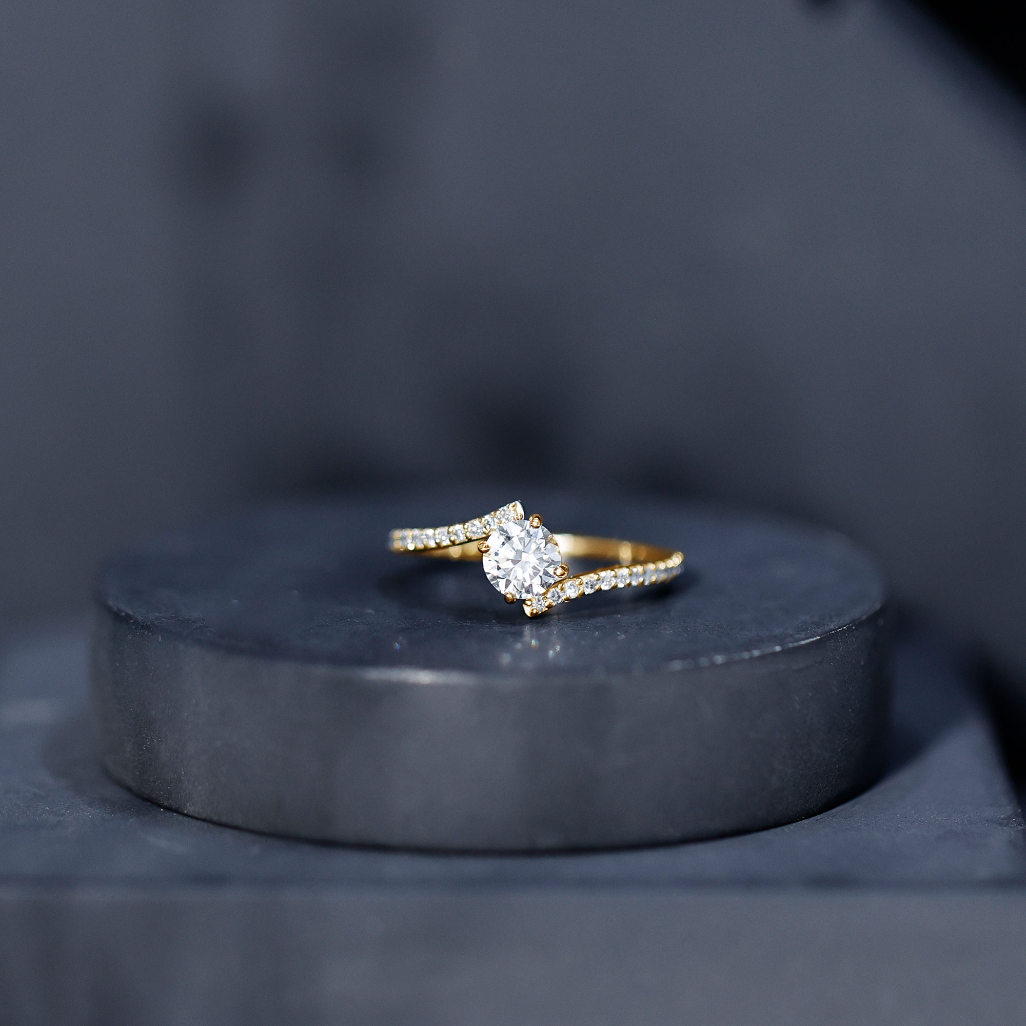 thumbnail video image 2 of Certified Lab Grown Diamond Promise Engagement Ring - EF-VS Quality, 925 Sterling Silver, US 4.00, 2 of 8