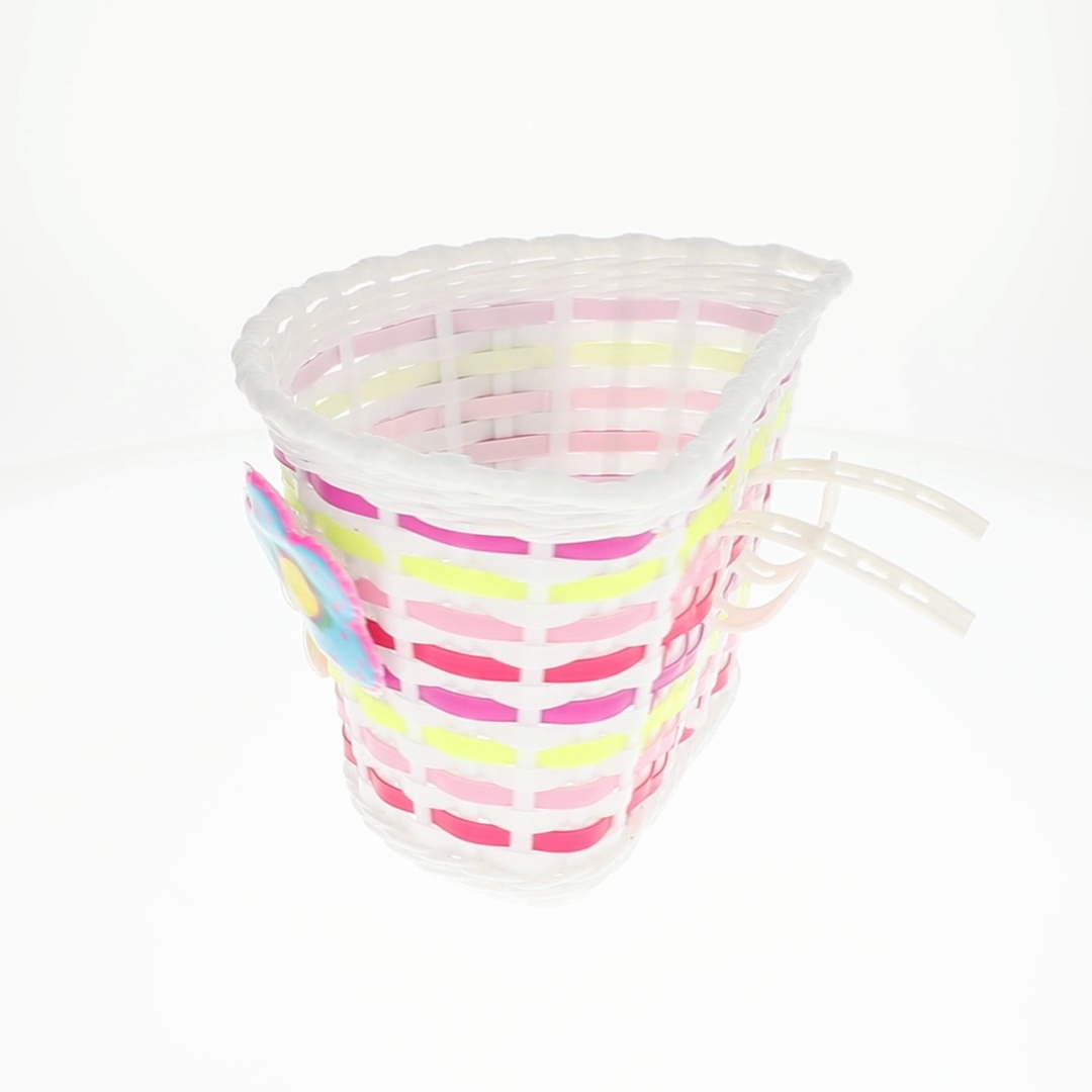 Schwinn Kid's Bicycle Basket with LED Flowers, Pink
