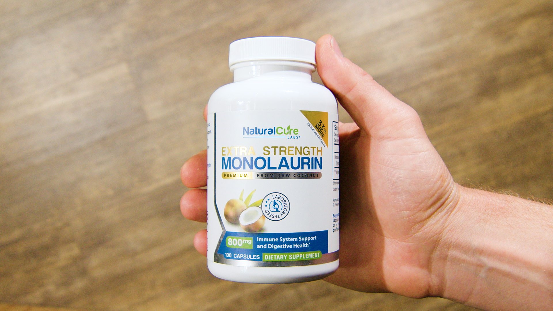 thumbnail video image 2 of Monolaurin 800mg - Extra Strength Formula - 100 Vegan Capsules - Natural Cure Labs, 2 of 11