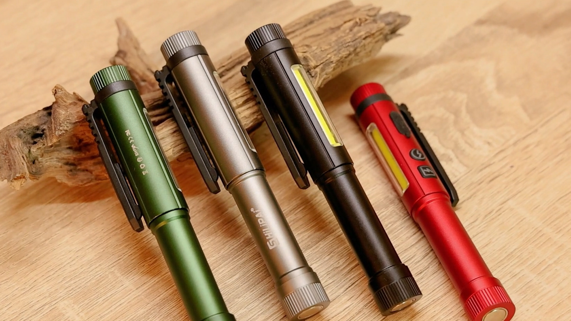 thumbnail video image 2 of Magnetic Rechargeable Pen Light - 600 Lumen Dimmable EDC Flashlight, IPX4 Waterproof Work Light with Clip & COB LED for Mechanics, Nurses, Emergency, 2 of 8