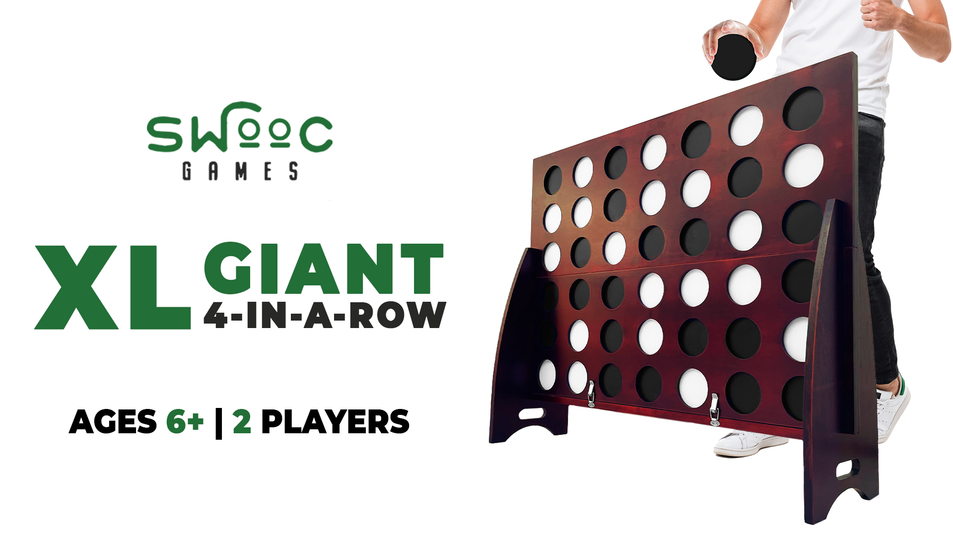 thumbnail video image 2 of Premium XL Giant 4 In A Row (4ft x 3ft) - All Weather with Carrying Case, 2 of 6