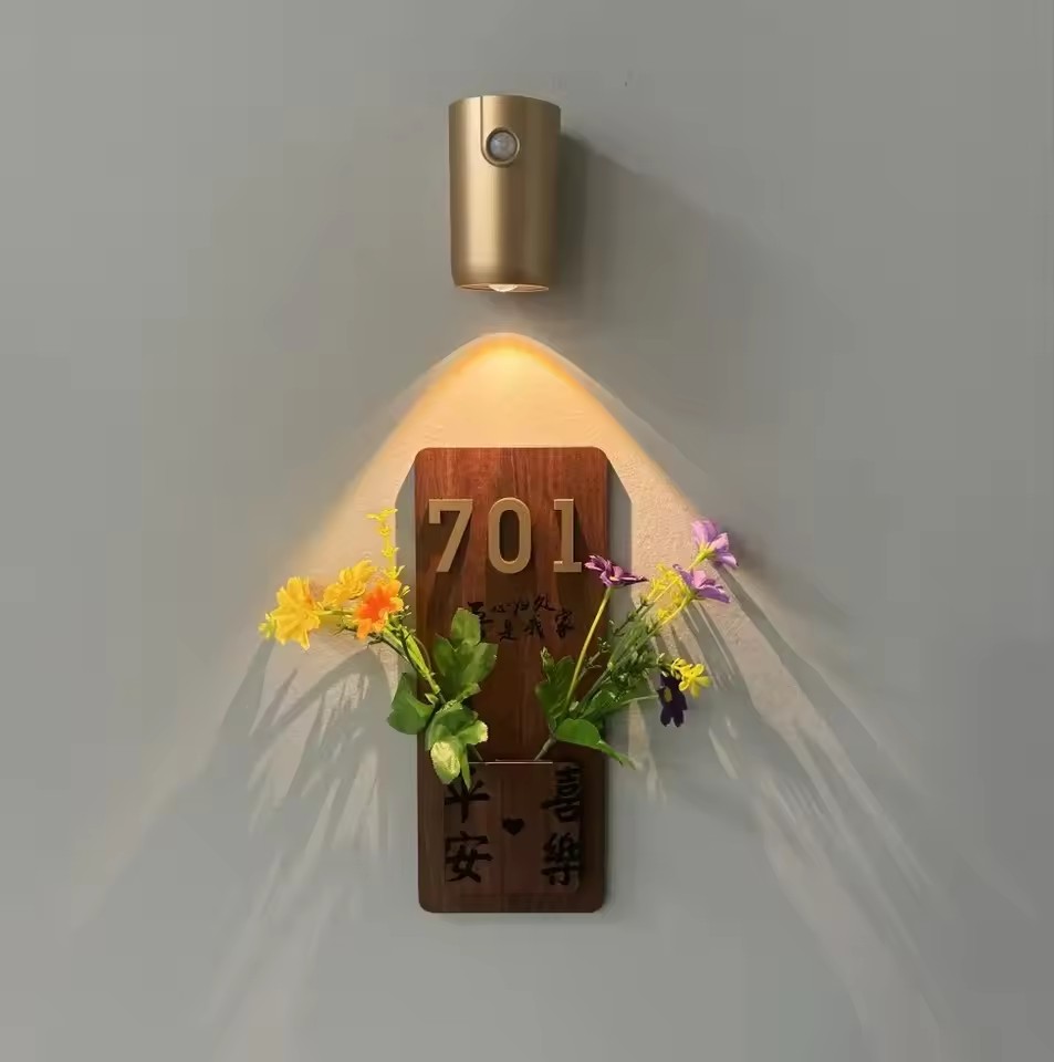 thumbnail video image 2 of LED Motion Sensor Wall Light Magnetic Mounted USB Rechargeable Night Lamp Dimmable Ambient Lighting for Hallway Stairs Bedroom, 2 of 14