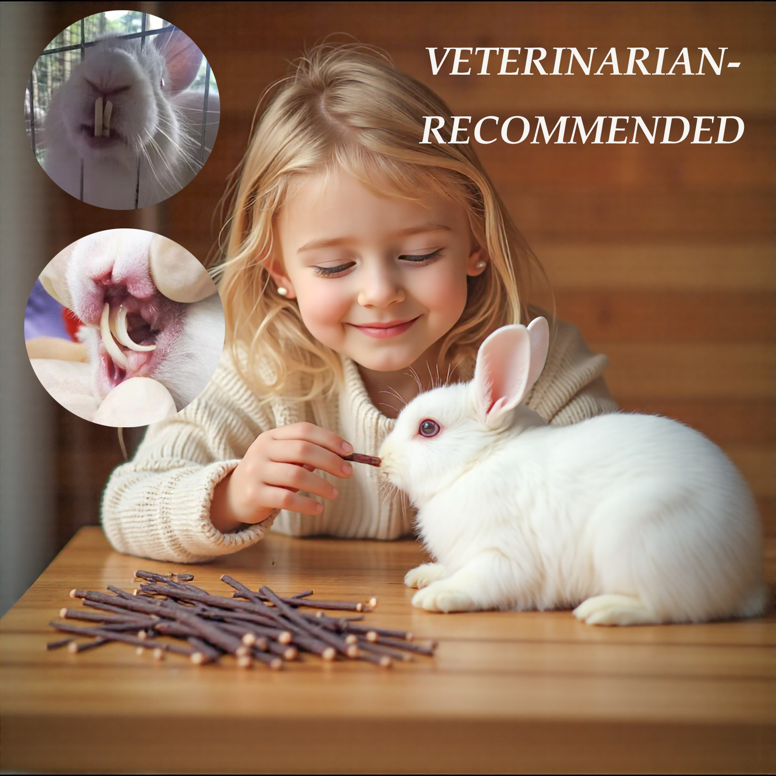 thumbnail video image 2 of GREMBEB Rabbit Toys,400g 14.1oz Bunny Chew Apple Sticks Hamster Molar Treat Guinea Pig Food Snack Stuff for Clean Teeth Pet, 2 of 6