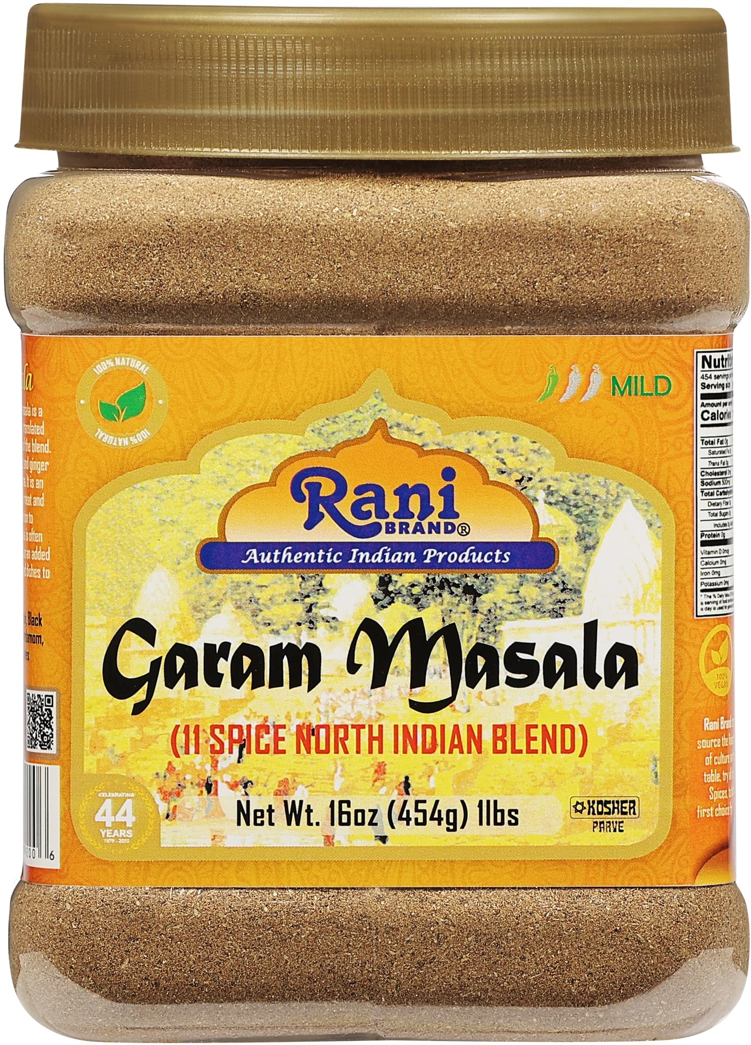 thumbnail video image 2 of Rani Garam Masala Indian 11-Spice Blend 16oz (1lb) 454g PET Jar ~ All Natural, Salt-Free | Vegan | No Colors | Gluten Friendly | NON-GMO | Indian Origin, 2 of 11