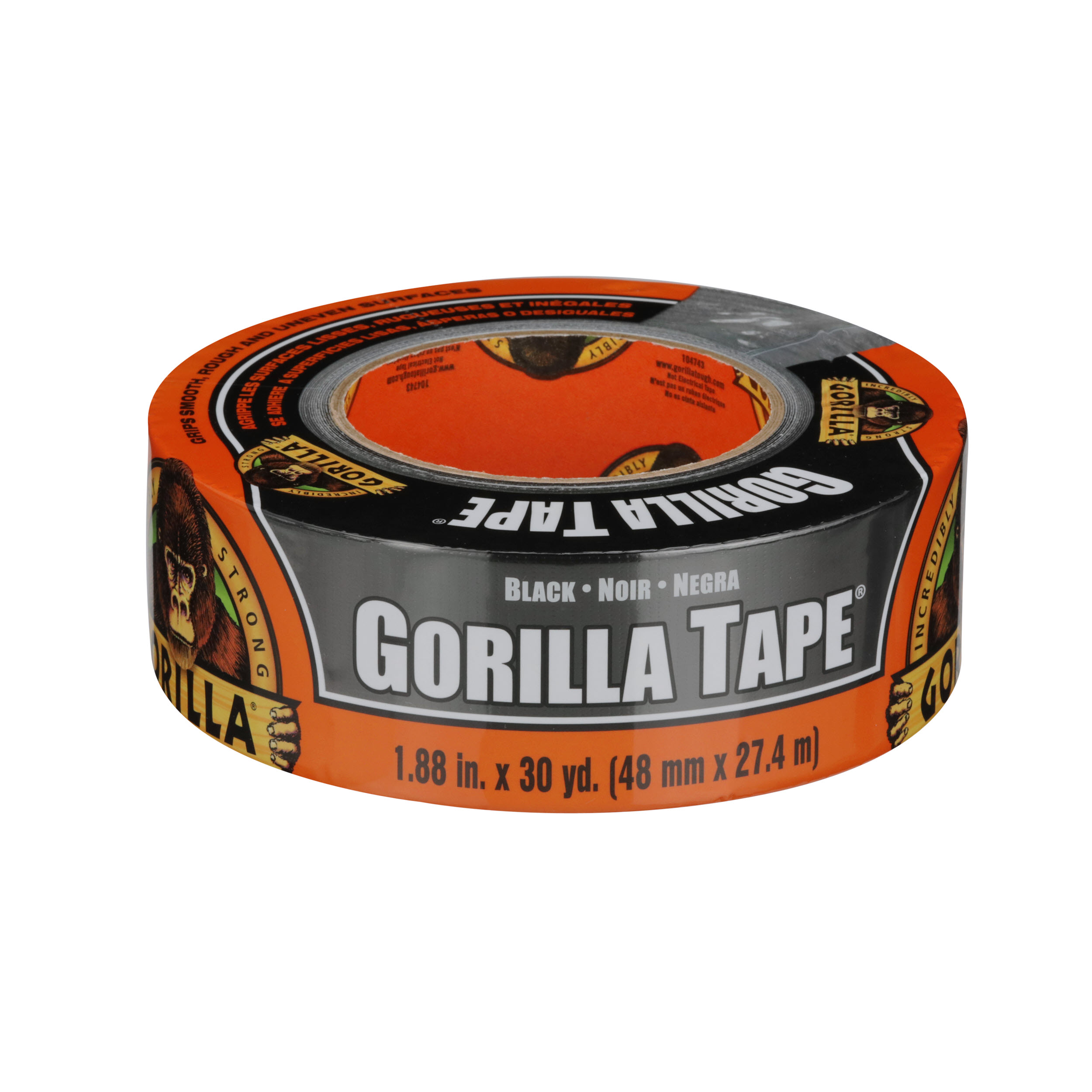Gorilla 30yd BK Duct Tape-Adhesive Thick Repair Heavy Duty Waterproof  ULBB-7