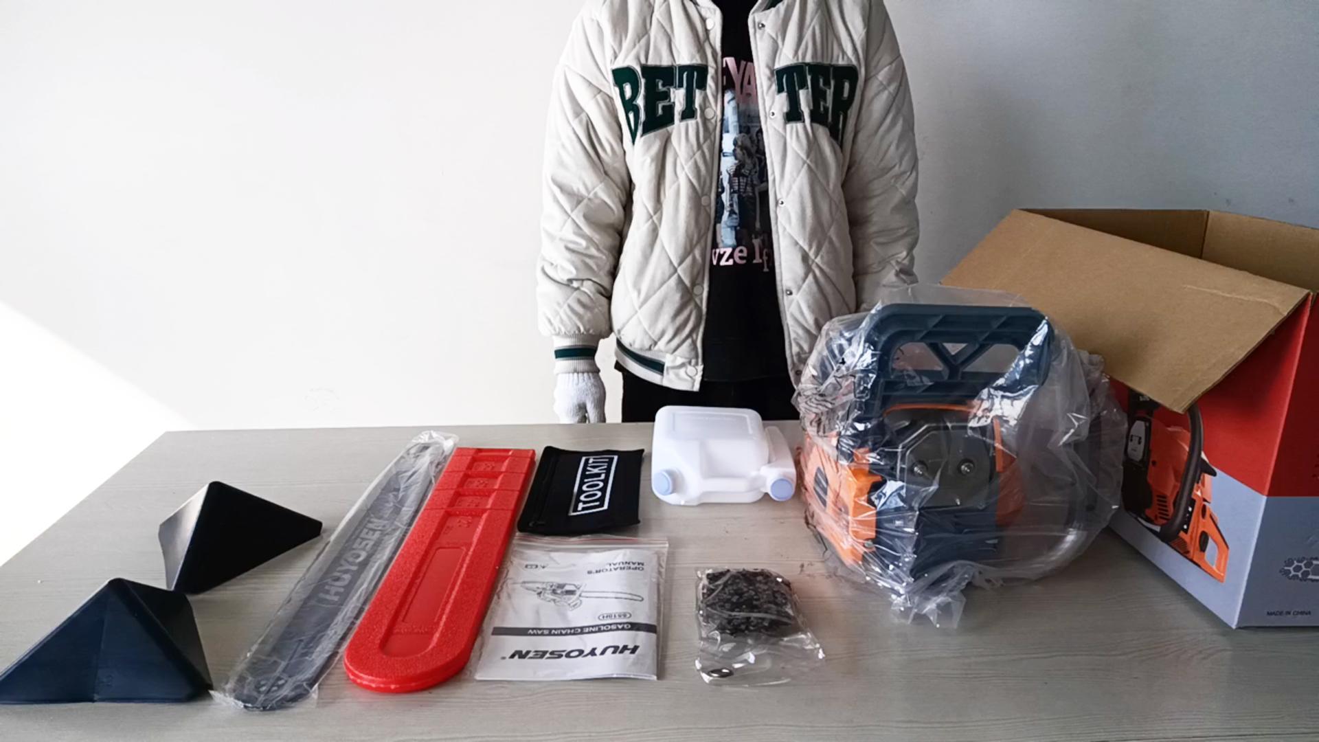 Free Shipping! HUYOSEN Gas Chainsaw 20-inch 54.6CC 3HP Petrol