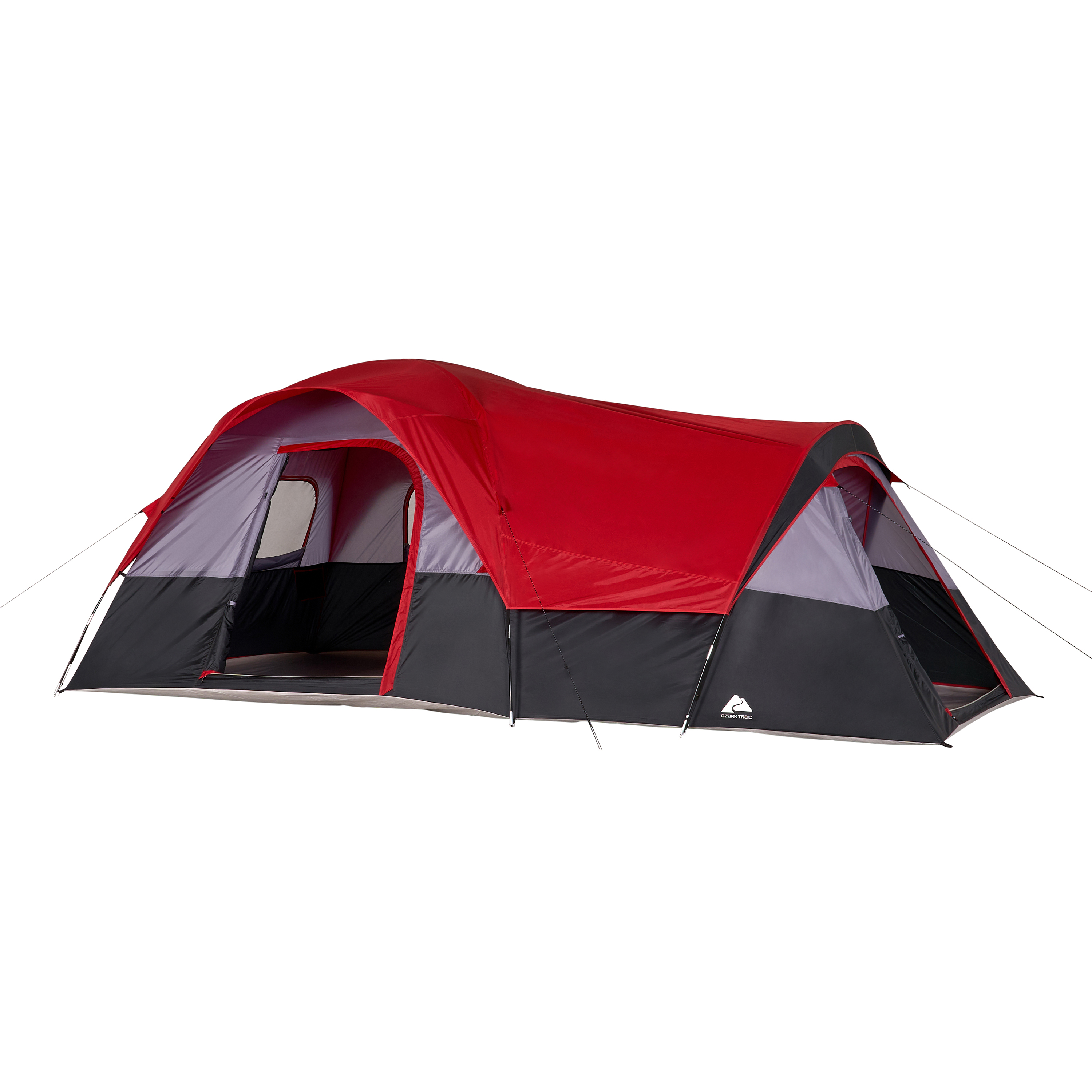 thumbnail video image 2 of Ozark Trail 10-Person Family Tent with Removable Rain Fly and Side Room, 2 of 11