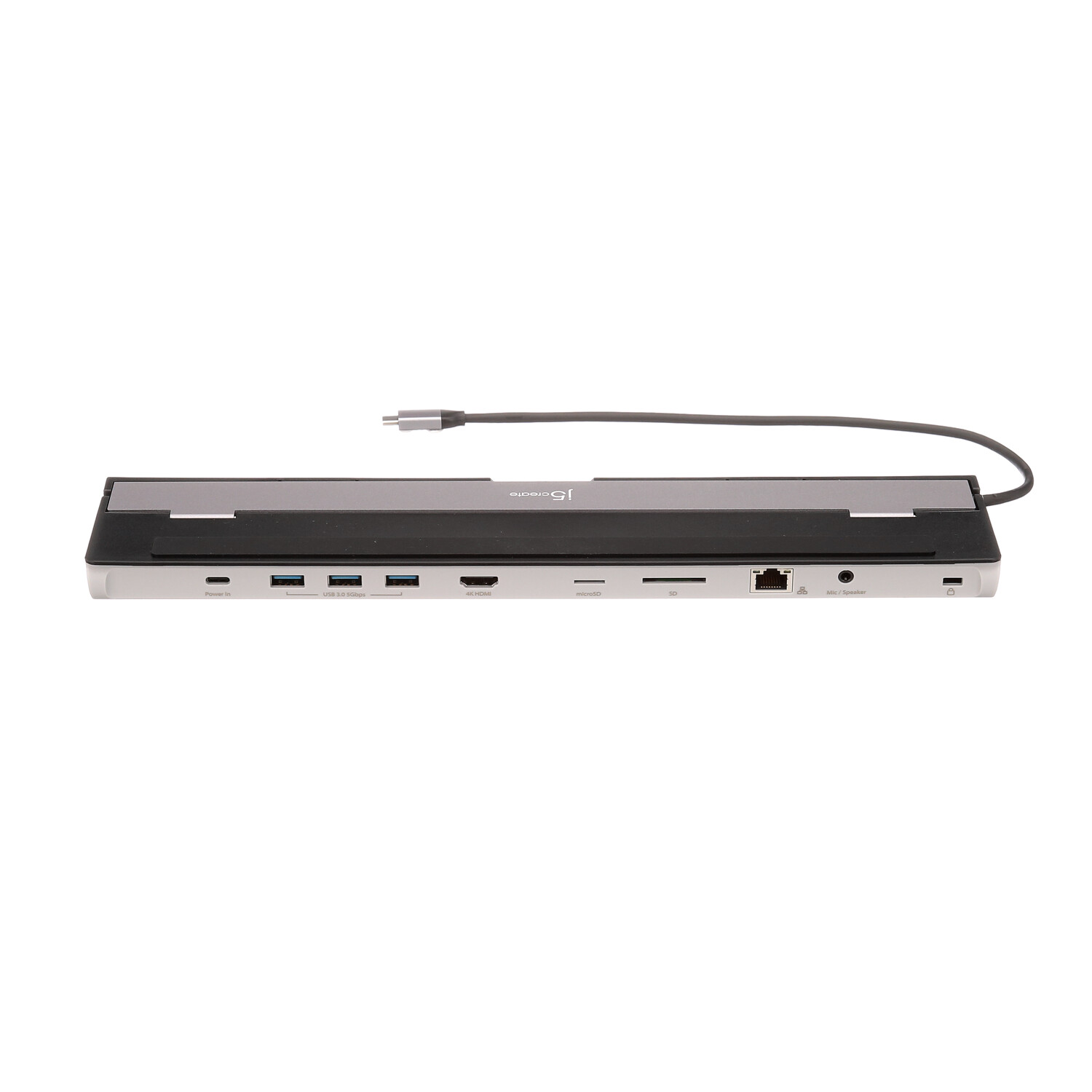 Best Buy: j5create USB-C 4K HDMI Docking Station with Power Delivery Grey/  Black JCD533