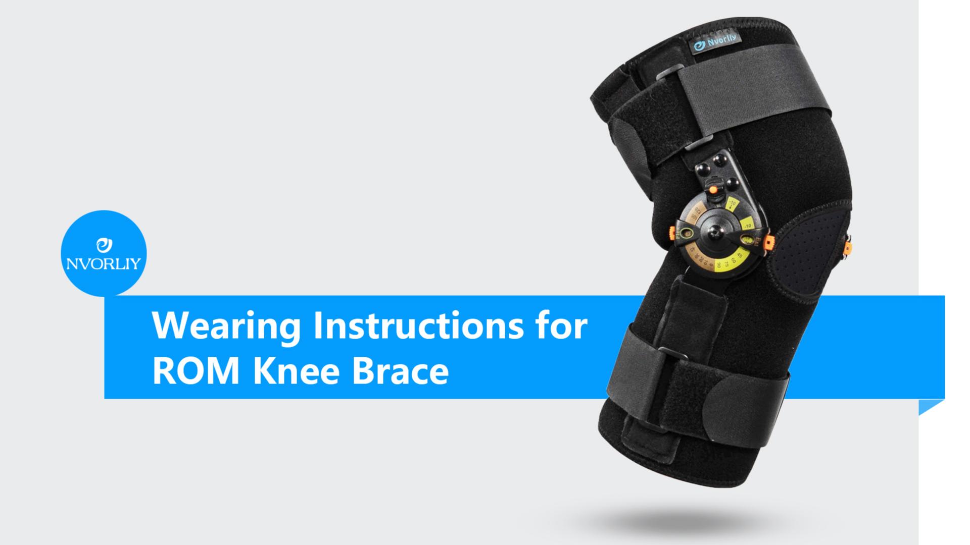 thumbnail video image 2 of Nvorliy Hinged ROM Knee Brace with Side Stabilizers & Locking Dials, Post Op Knee Immobilizer for Arthritis, ACL, MCL, PCL, Meniscus Tear, Injurie/Knee Pain, Medical Orthopedic Support (Small), 2 of 8