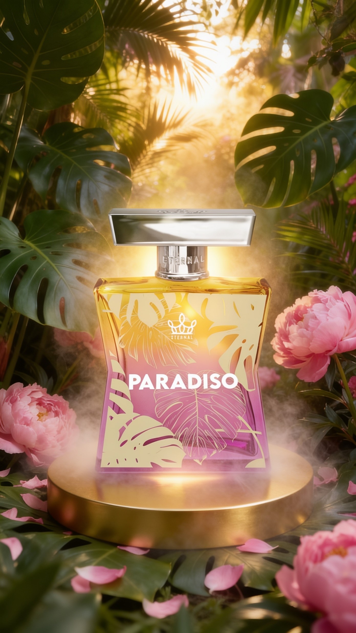 thumbnail video image 2 of Eternal Fragrance PARADISO, Fruity Rose, Soft Vanilla Eau de Parfum, Inspired by Delina Perfume for Women, 3.4 oz (100ml) Spray, 2 of 10