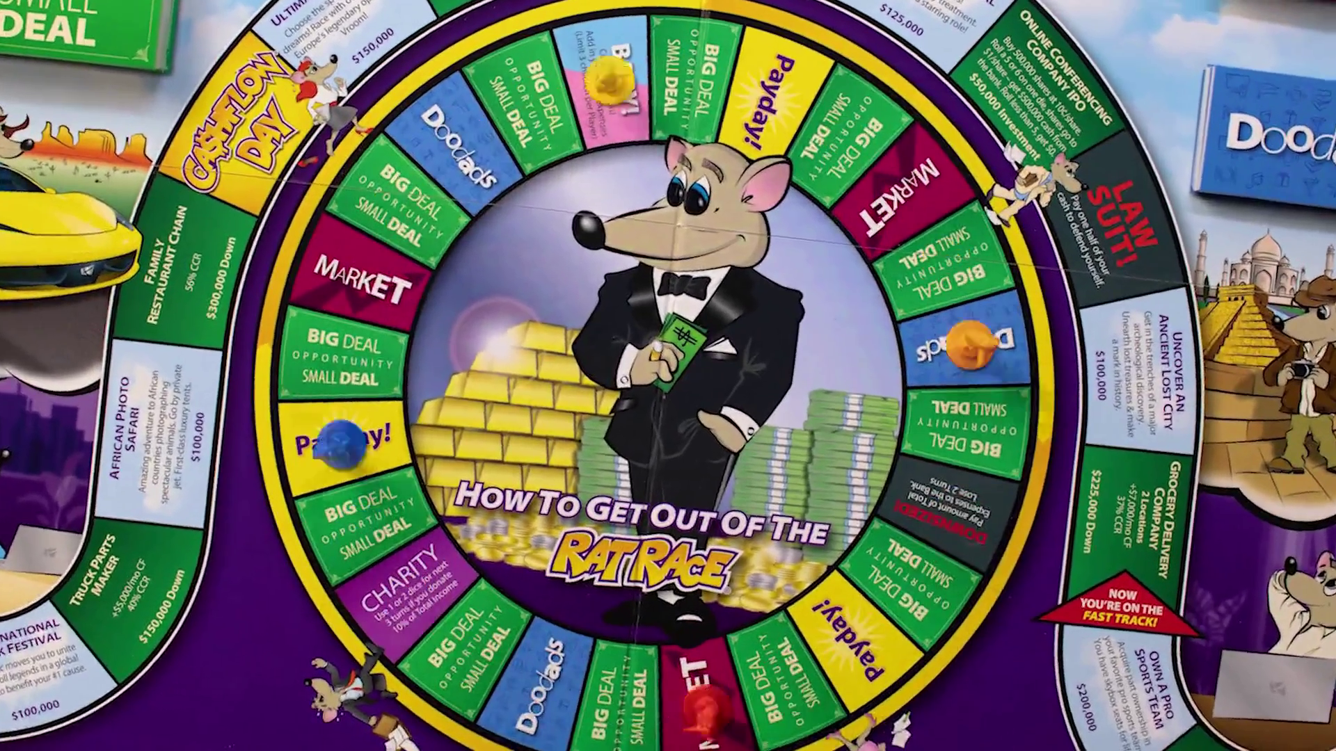 thumbnail video image 2 of Rich Dad CASHFLOW Educational Board Game for Learning Financial Business, 2 of 13
