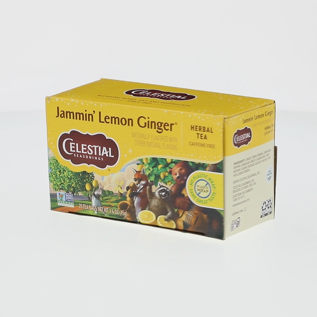 Celestial Seasonings Decaf Jammin' Lemon Ginger Herbal Tea Bags