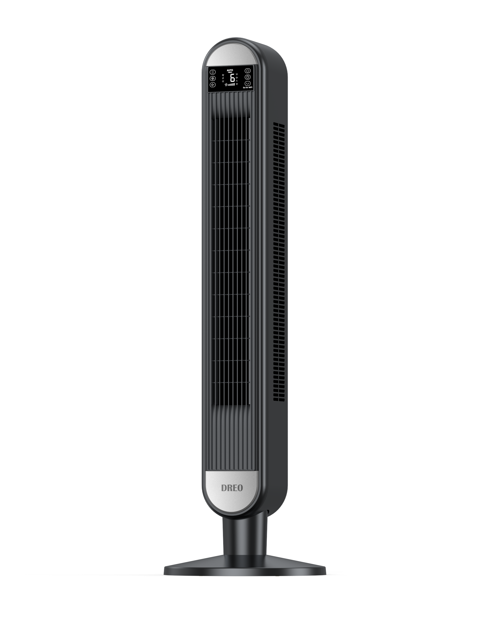 Dreo Tower Fan for Bedroom, 42 Inch Bladeless Fan, 90° Oscillating Fan,  Quiet Floor Fan with Remote, LED Display, 6 Speeds 4 Modes, 12H Timer,  Standing Fans for Home Living Room Office,