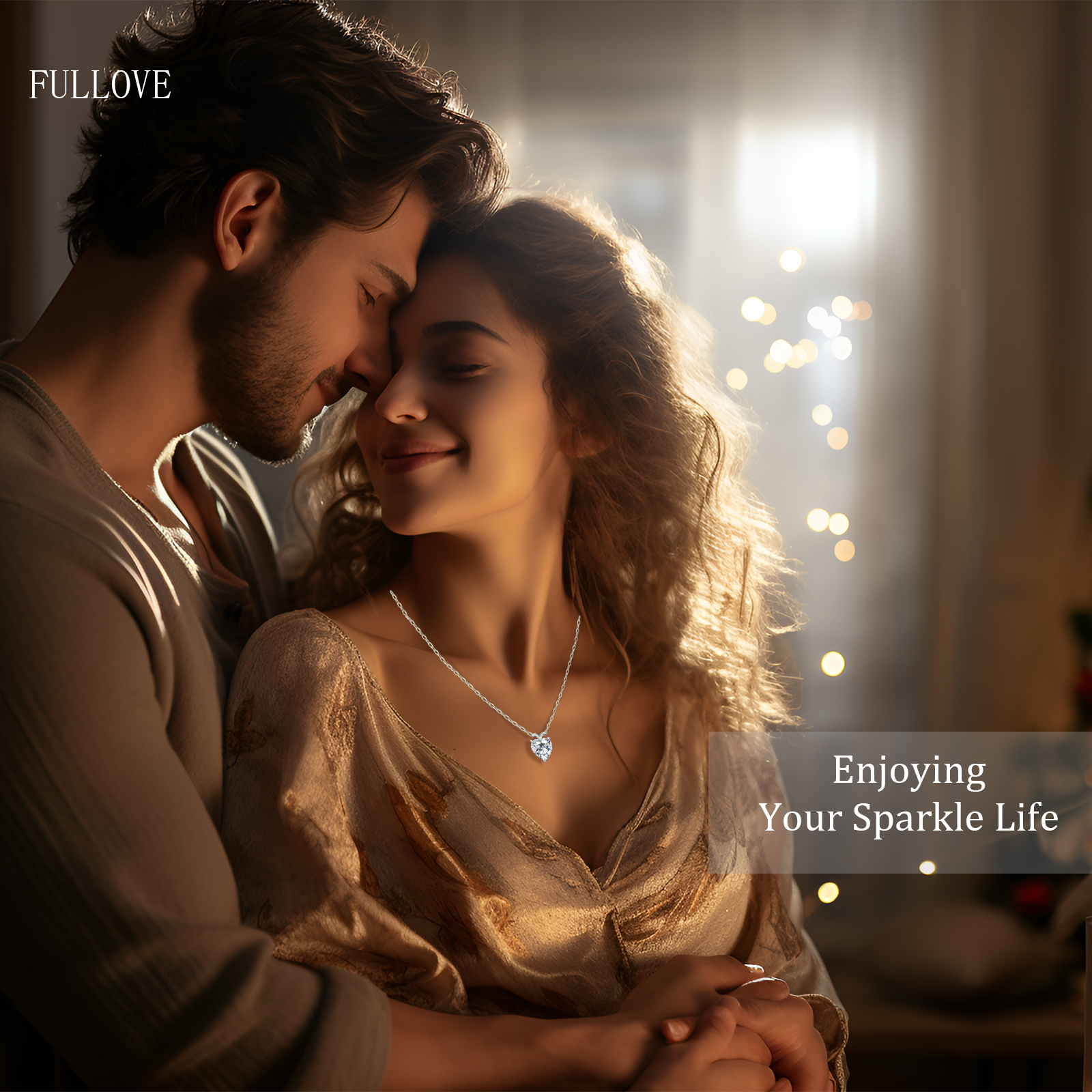 thumbnail video image 2 of Forever Love Heart Moissanite Pendant Necklaces for Women, 4 Carats Silver Jewelry, Gifts for Woman, Wife, Girlfriend, Daughter, Mom, on Birthday, Anniversary, Wedding, Christmas,Valentine’s Day, 2 of 9