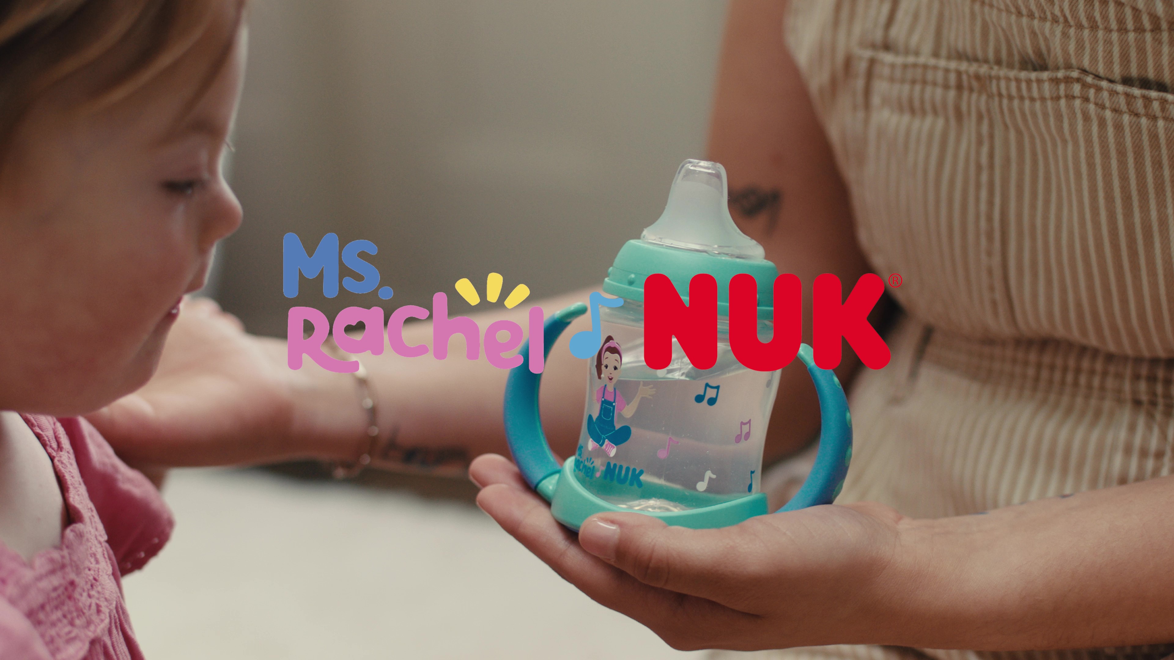 thumbnail video image 2 of NUK Ms. Rachel Infant Toddler Learner Cup, 5 oz, 1 Count, 2 of 7