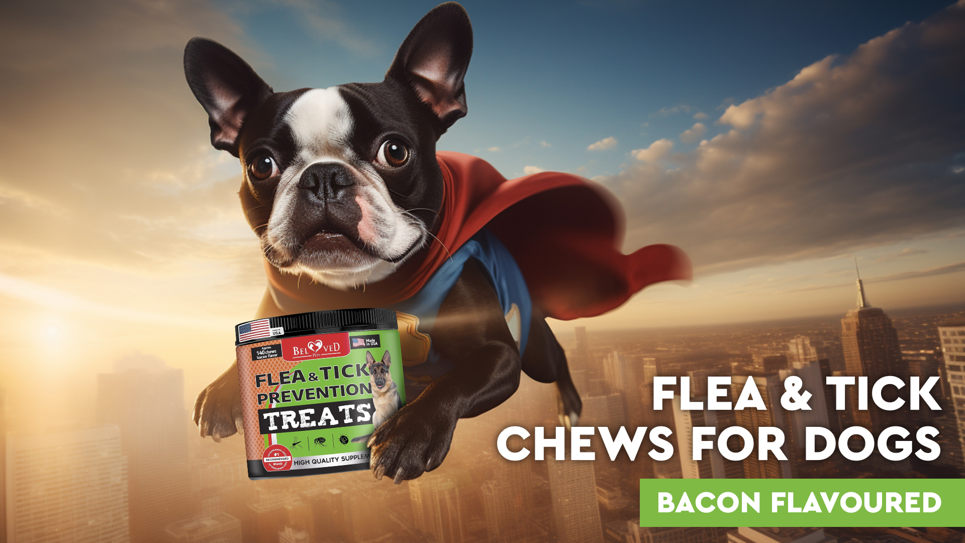 thumbnail video image 2 of Beloved Pets Flea and Tick Support Chews for Dogs and Cats - Skin & Coat Natural Defense & Resistance for All Breeds Chicken Flavor, 10 oz, 2 of 5