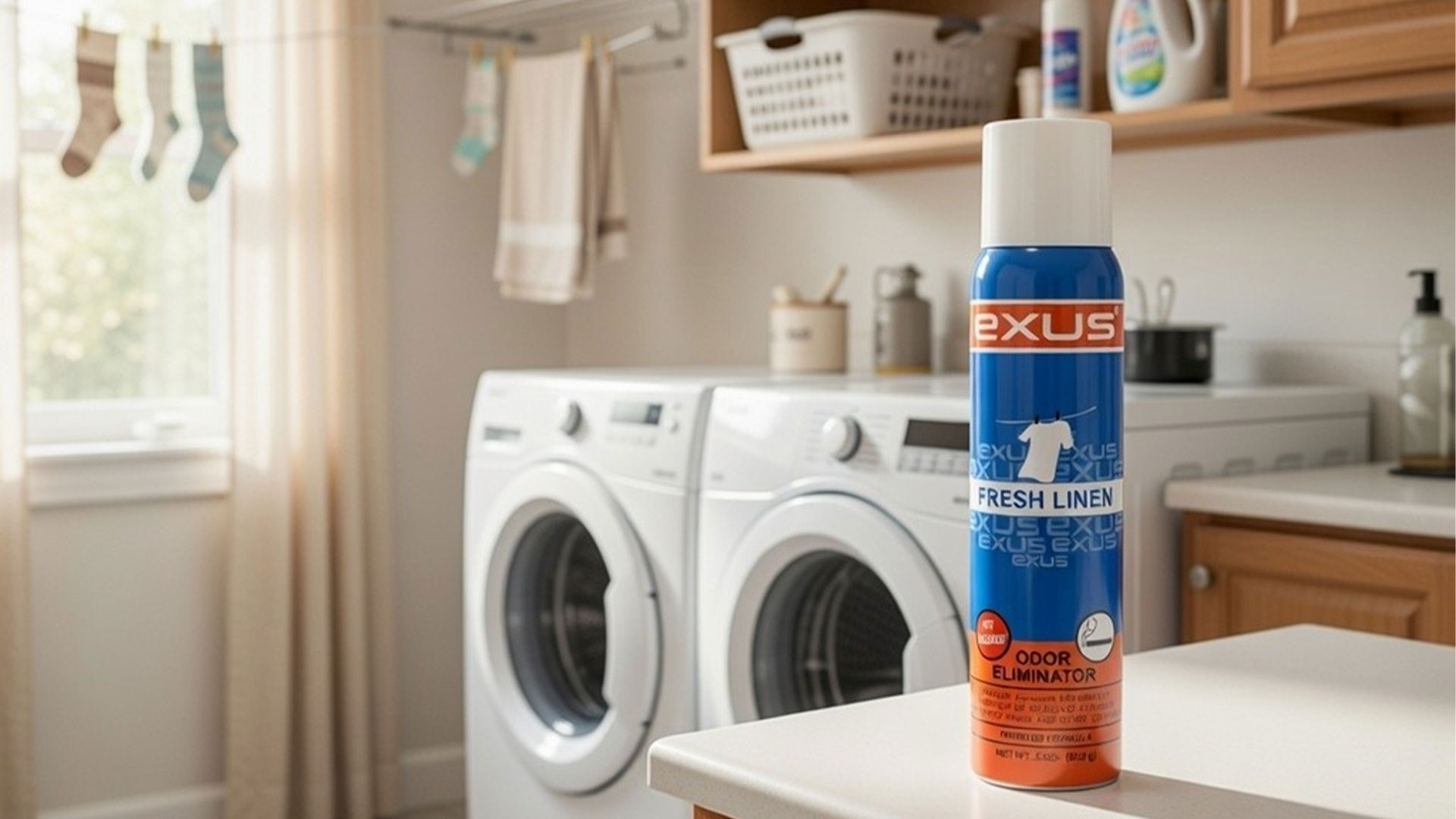 thumbnail video image 2 of Exus Odor Eliminator & Air Freshener Spray For Strong Odor - 3.0 Oz. (Fresh Linen), 2 of 6