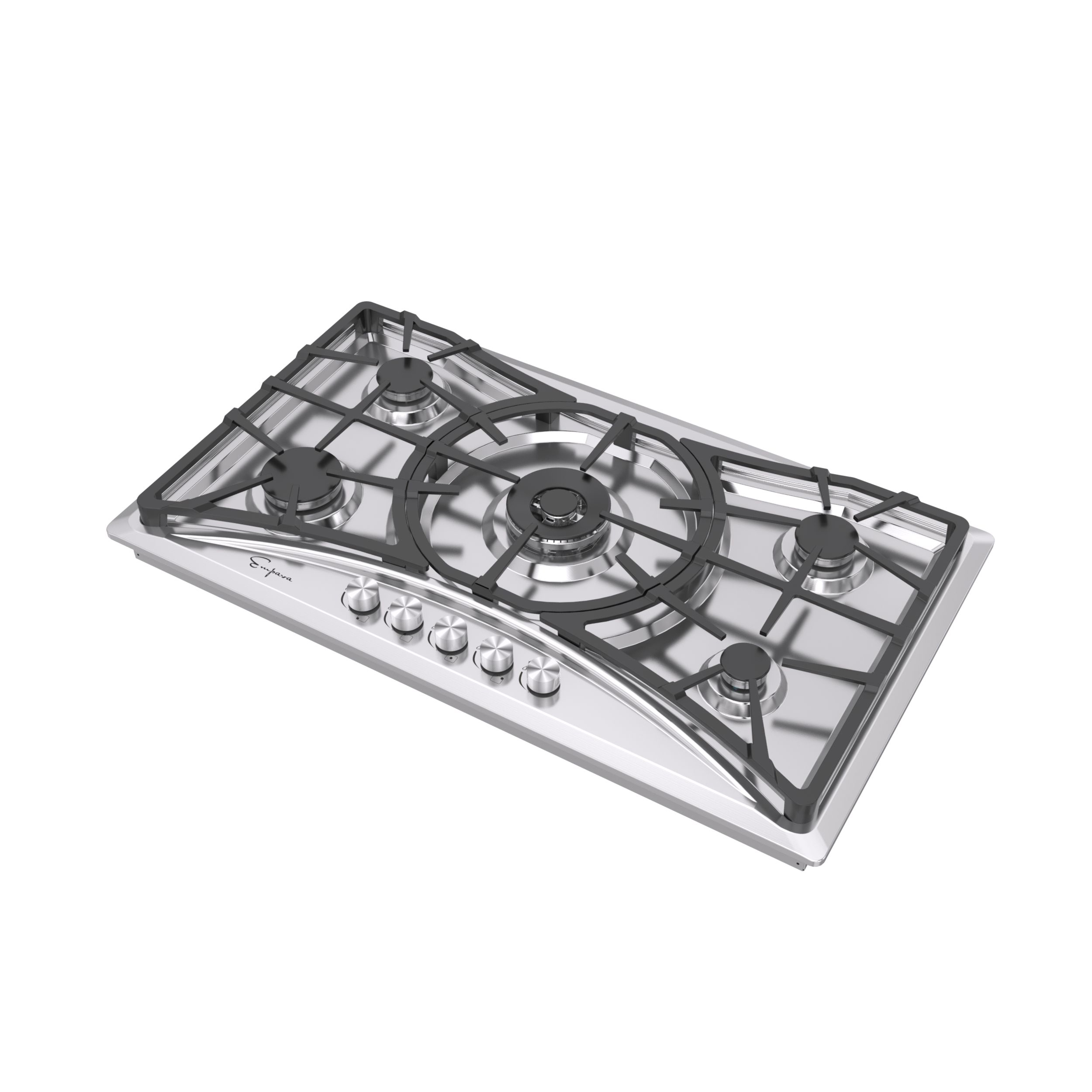 Empava 36 Gas Stove Cooktop In Stainless Steel With Burners, 57 OFF