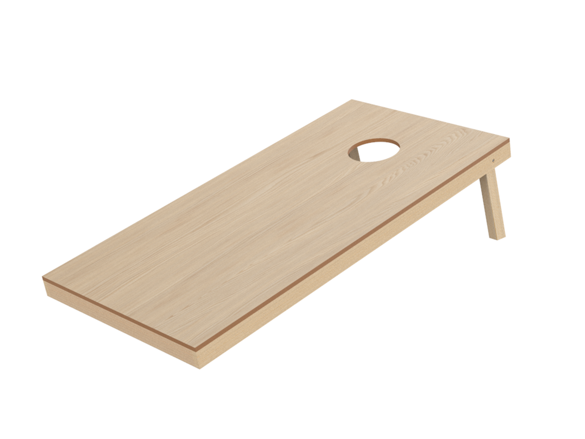 ZenSports 4' x 2' Portable Wood Cornhole Game Board Set W/8