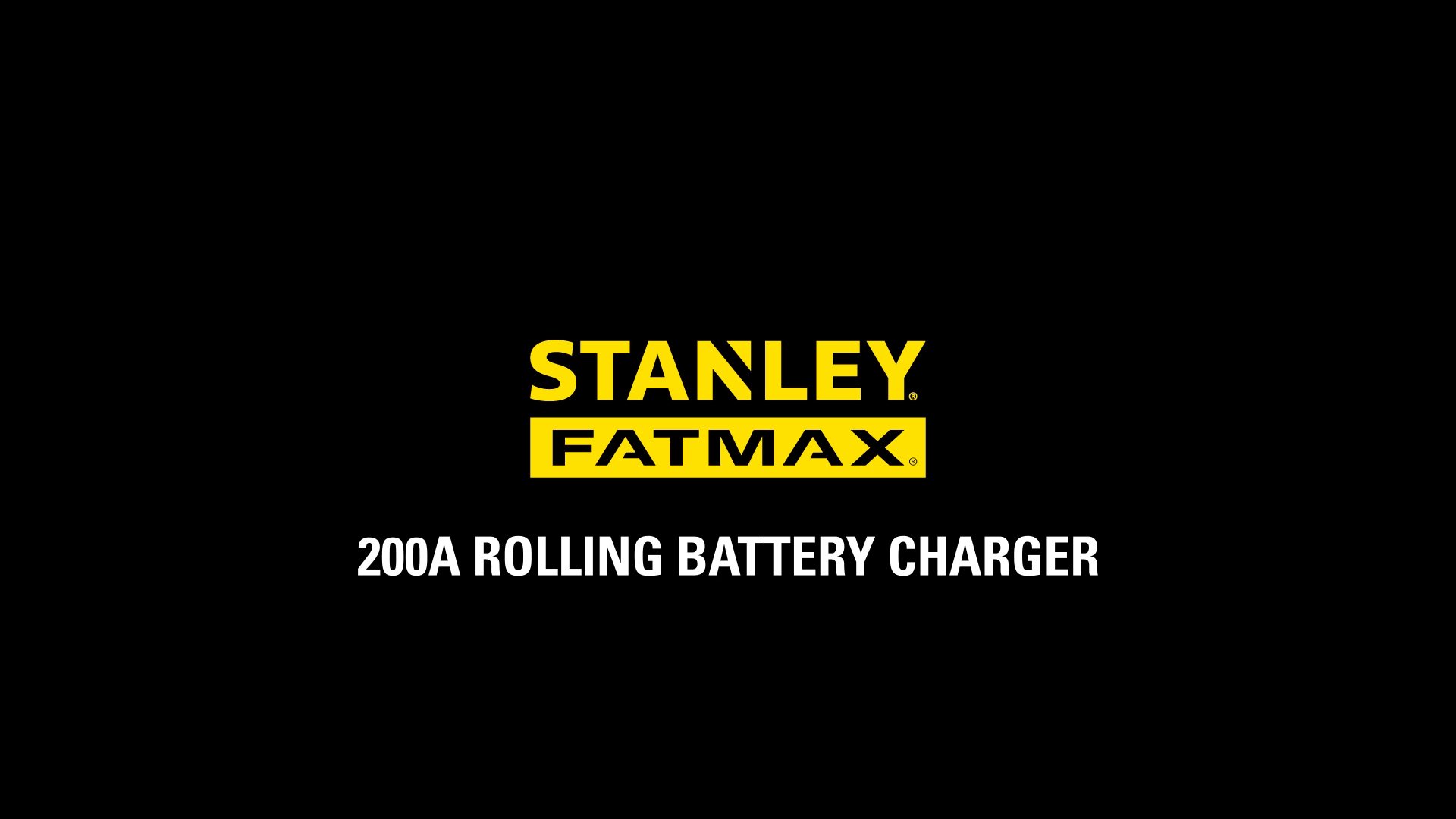 thumbnail video image 2 of Stanley FatMax BC200F 200 Amp Rolling Battery Charger, New, 2 of 8