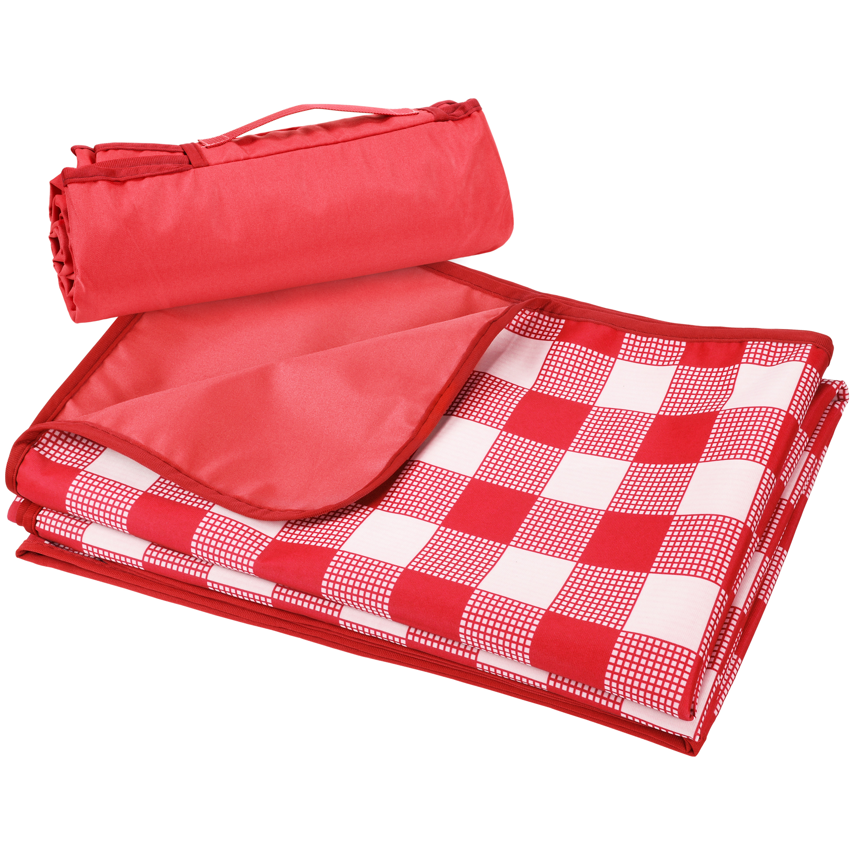 thumbnail video image 2 of Tirrinia Large Picnic Blanket Beach Blankets, 80''x60'' Gingham Picnic Mat Waterproof Sand Proof Foldable Portable for Outdoor Camping Hiking Travel Grass Park Music Festival Lawn Mats, Red, 2 of 8