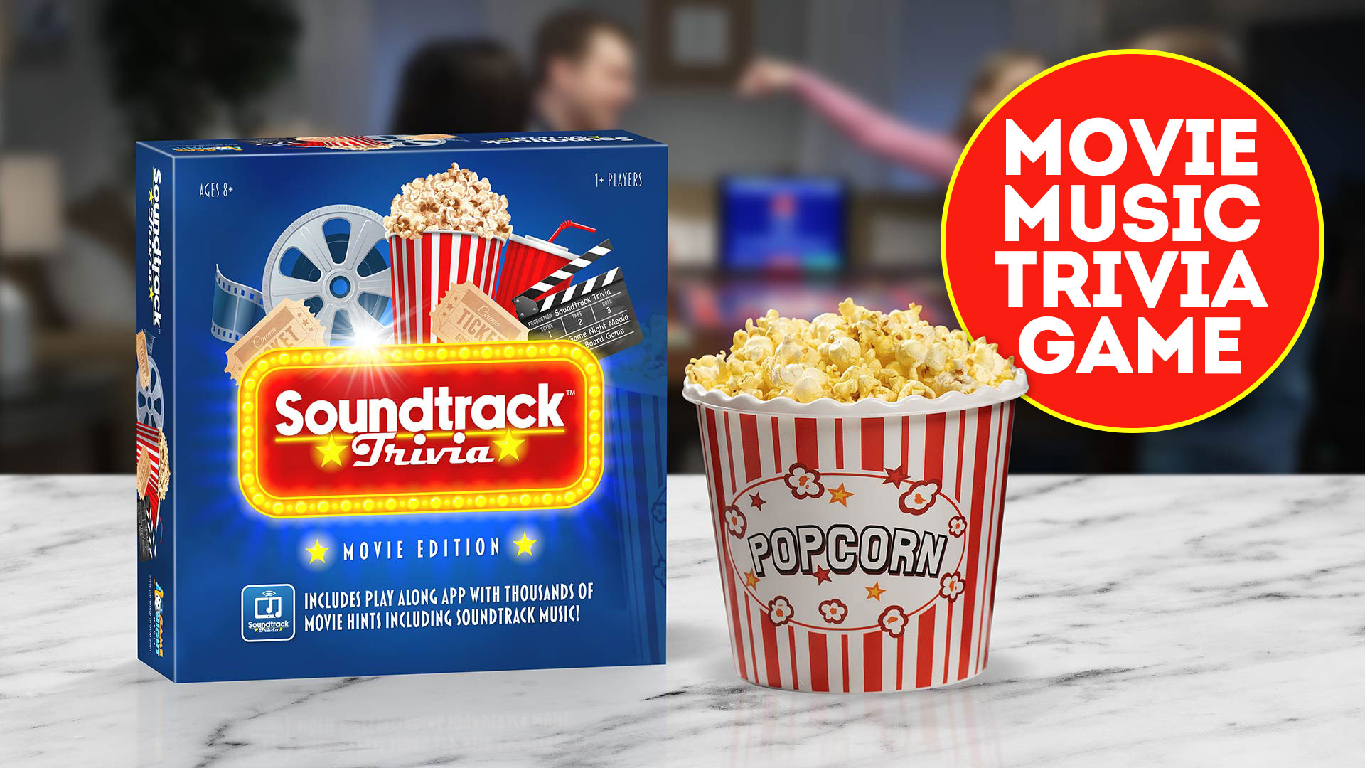 thumbnail video image 2 of Soundtrack Trivia – Movie Music Trivia Game | Fun Party & Family Game, 2 of 8