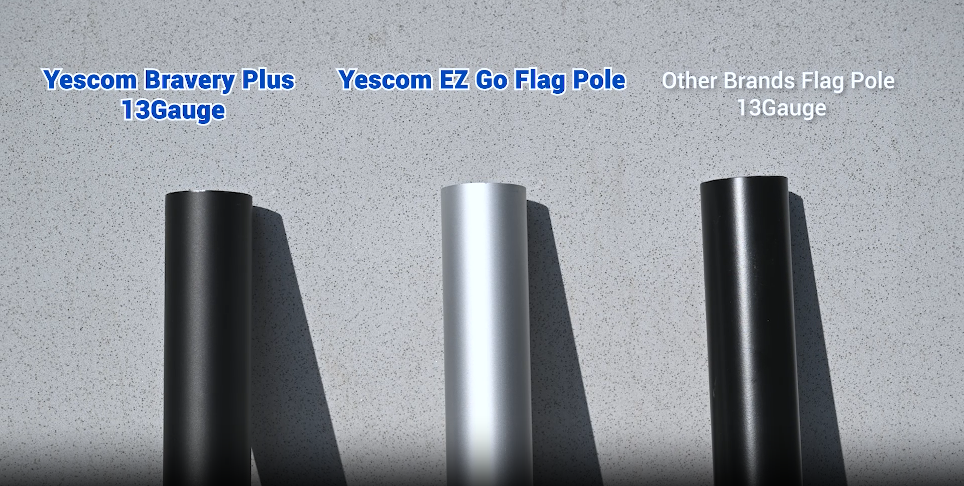 thumbnail video image 2 of Yescom Bravery MEGA 20ft Flag Pole Kit with Solar Light & Deck Mount for Outdoor Aluminum Inground Flagpole for Dock, House, Silver, 2 of 13