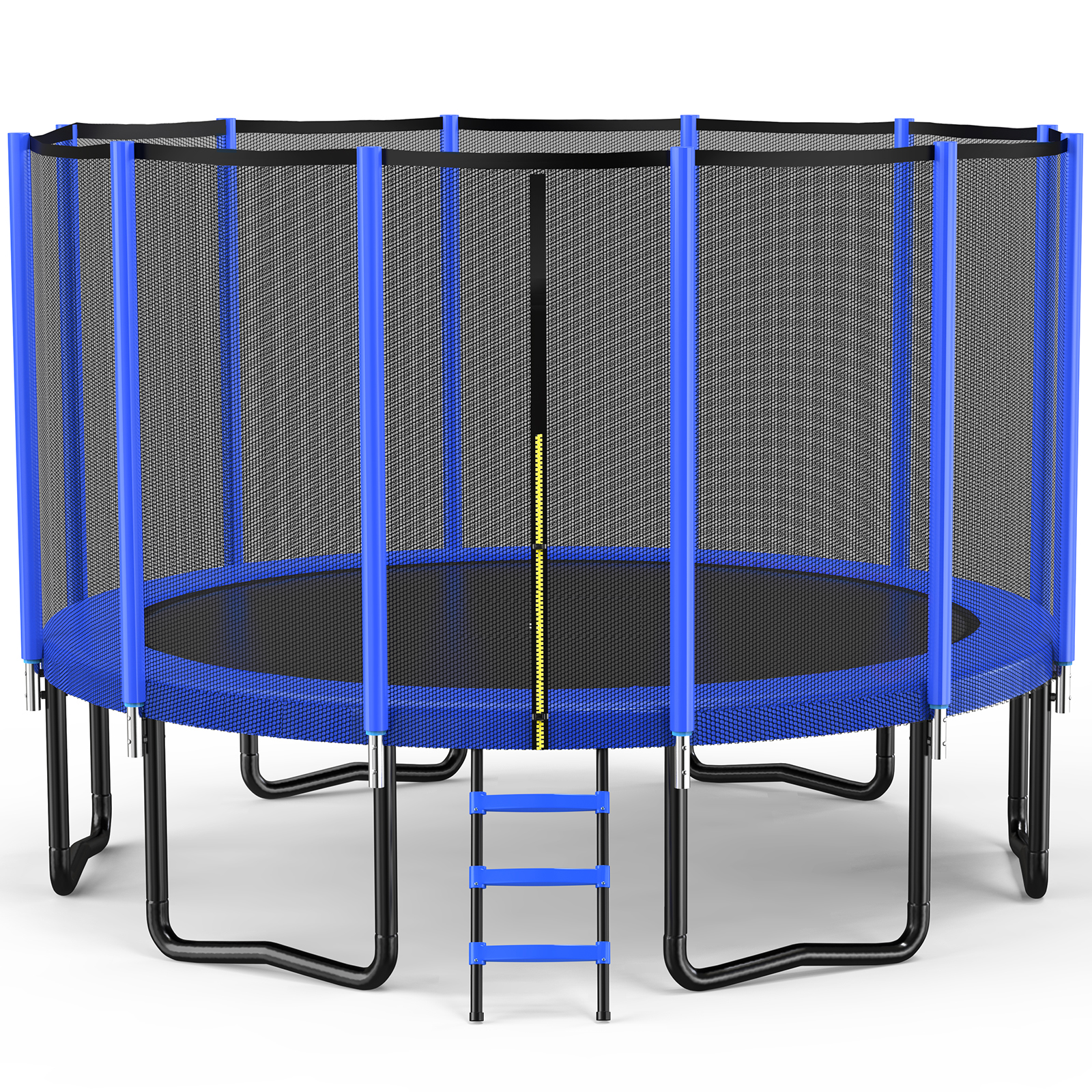 thumbnail video image 2 of Zupapa 16FT Trampoline for Kids and Adults, 450 LBS Weight Capacity, with Safety Enclosure Net, Ladder, Heavy-Duty Galvanized Steel Frame, Outdoor Backyard Jumping Toy, 2 of 10