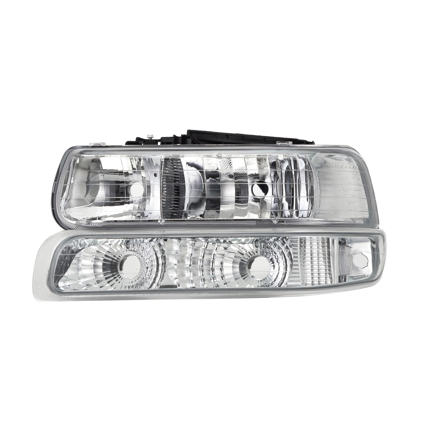 M-AUTO Pair Replacement Headlight Assembly for 99-02 Chevy