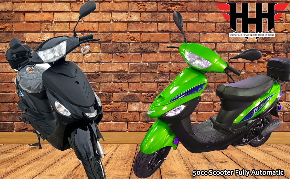 thumbnail video image 2 of HHH Brand New Upgraded 49cc/50cc Scooter Moped for Youth and Adult, 2 of 7