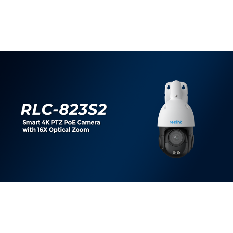 Reolink 8MP 4K PTZ PoE Security Camera with 16X Optical Zoom, 360