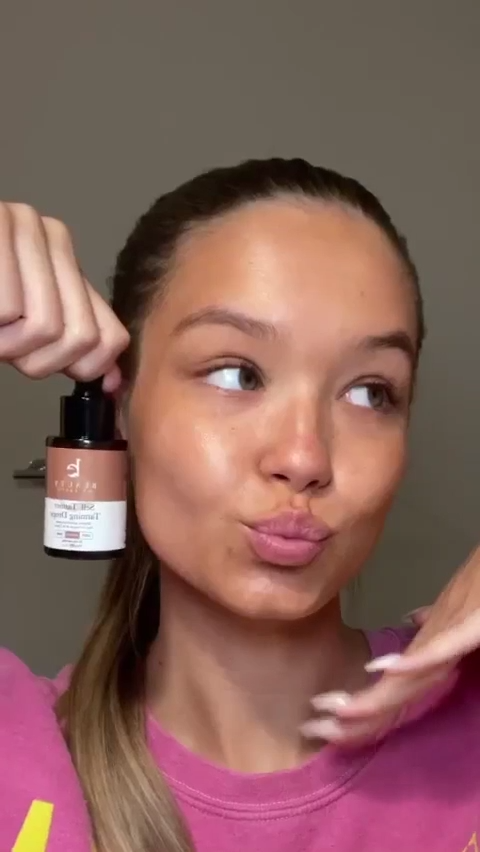 thumbnail video image 2 of Self Tanning Drops - USA Made with Natural & Organic Ingredients, Medium Face Tanning Drops to Add to Lotion, Moisturizing Bronzing Tanner for Face & Body, Toxin Free Tanner for Fake Tan, 2 of 10