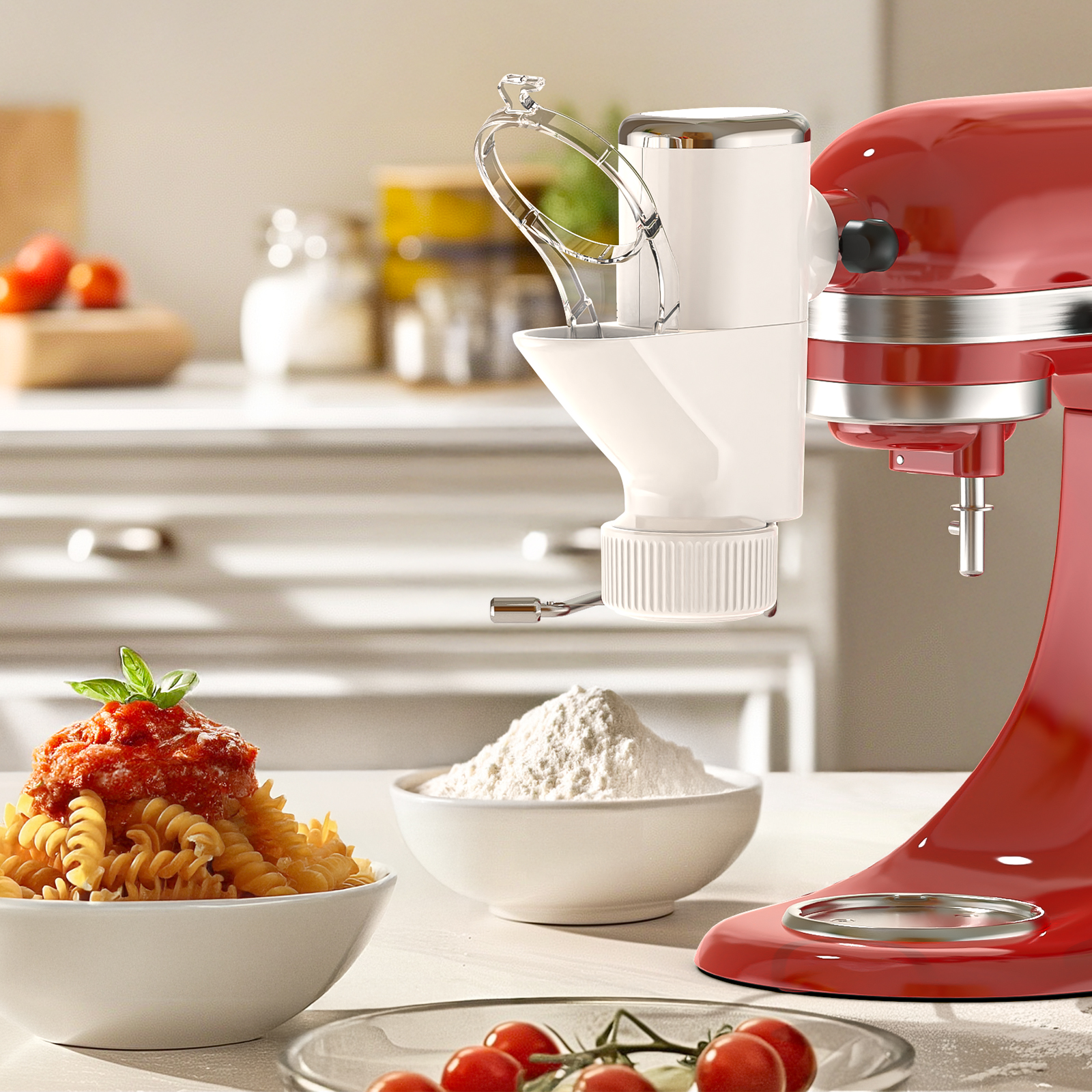 GVODE Pasta Press Attachment for KitchenAid Stand Mixers, 7-in-1