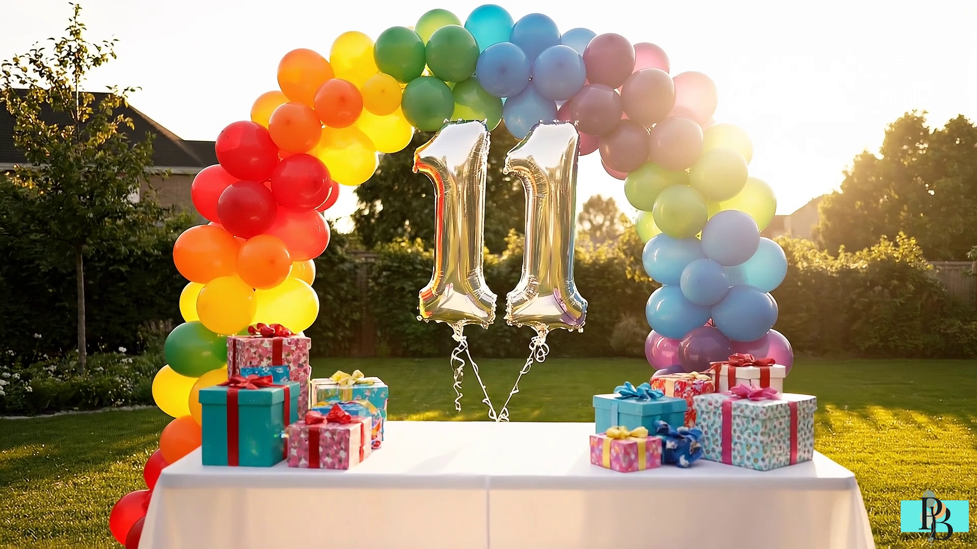 thumbnail video image 2 of Silver Number 11 Mylar Foil Balloon 40 inch - Helium or Air Filled Metallic Balloons for 11th Birthday Hbd Party, Anniversary, Graduation Decorations, 2 of 7