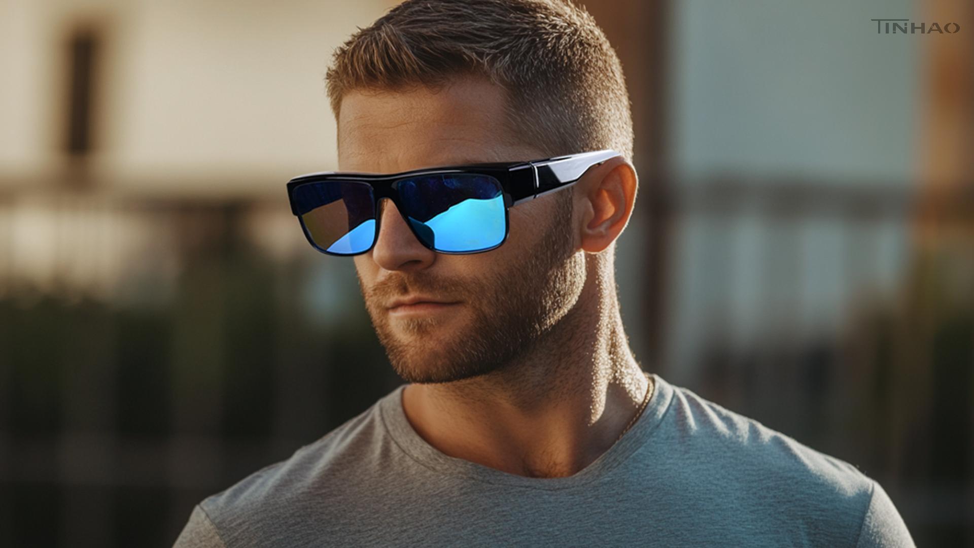 thumbnail video image 2 of TINHAO Sunglasses Fit Over Glasses for Men Women Square Sun Glasses UV400 Protection Shades, 2 of 7