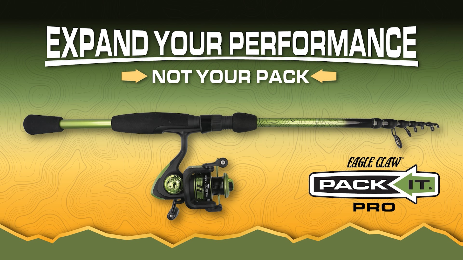 thumbnail video image 2 of Eagle Claw Pack-It Pro 6'6" Medium Light Spinning Combo, 2 of 6