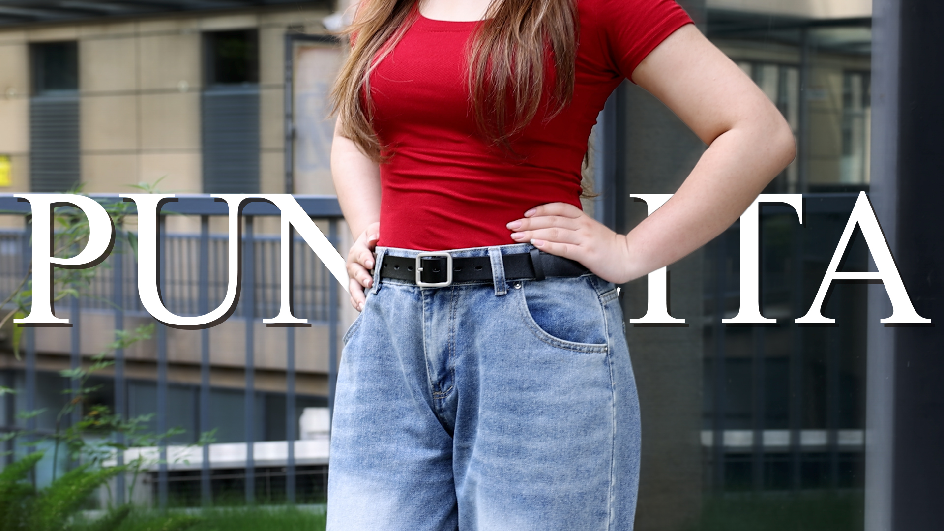thumbnail video image 2 of Punplita Women's Belts for Jeans Genuine Leather Black Belt with Silver Buckle, 2 of 8