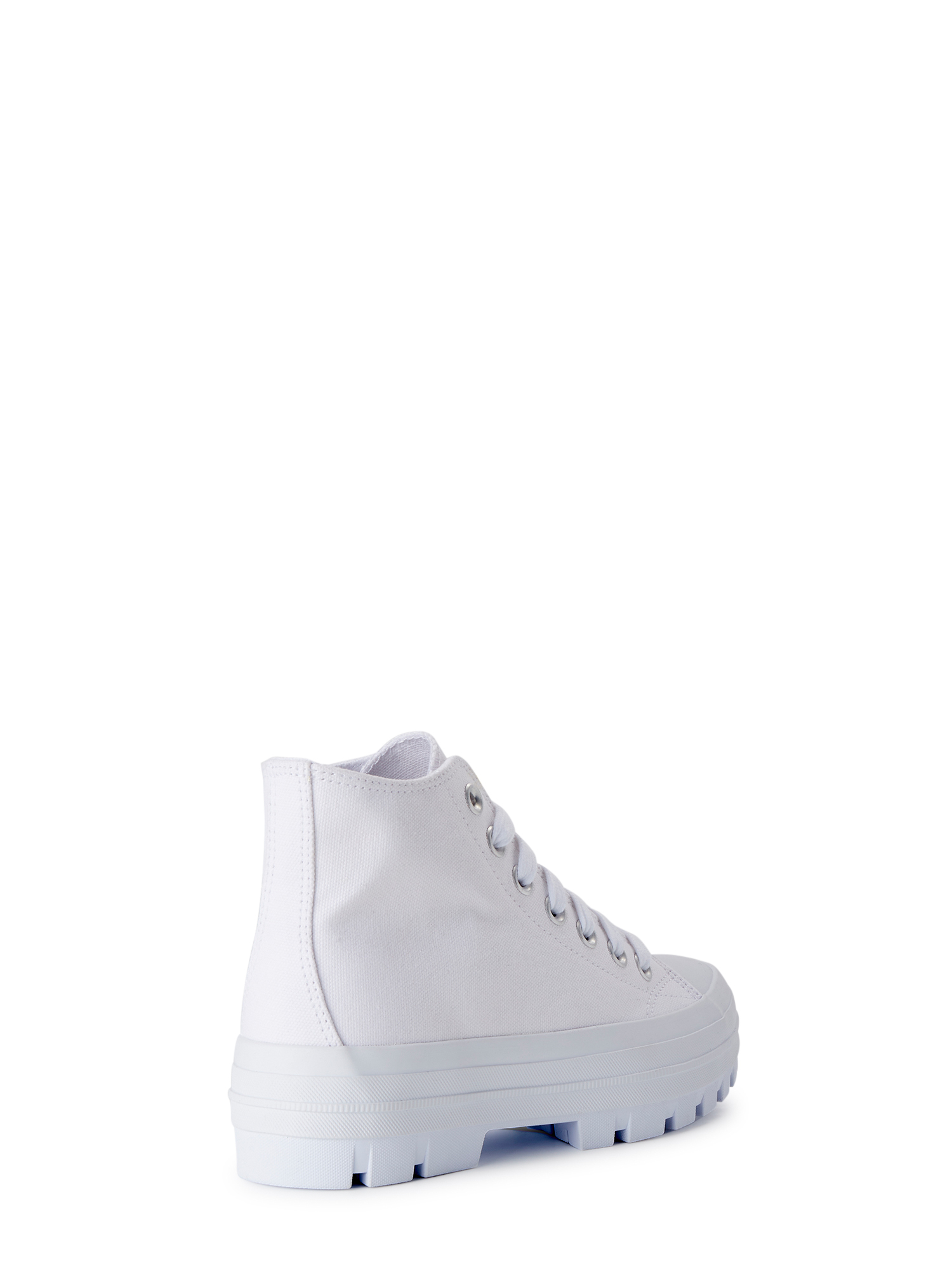 No Boundaries Women's High Top Lug Canvas Sneakers - Walmart.com