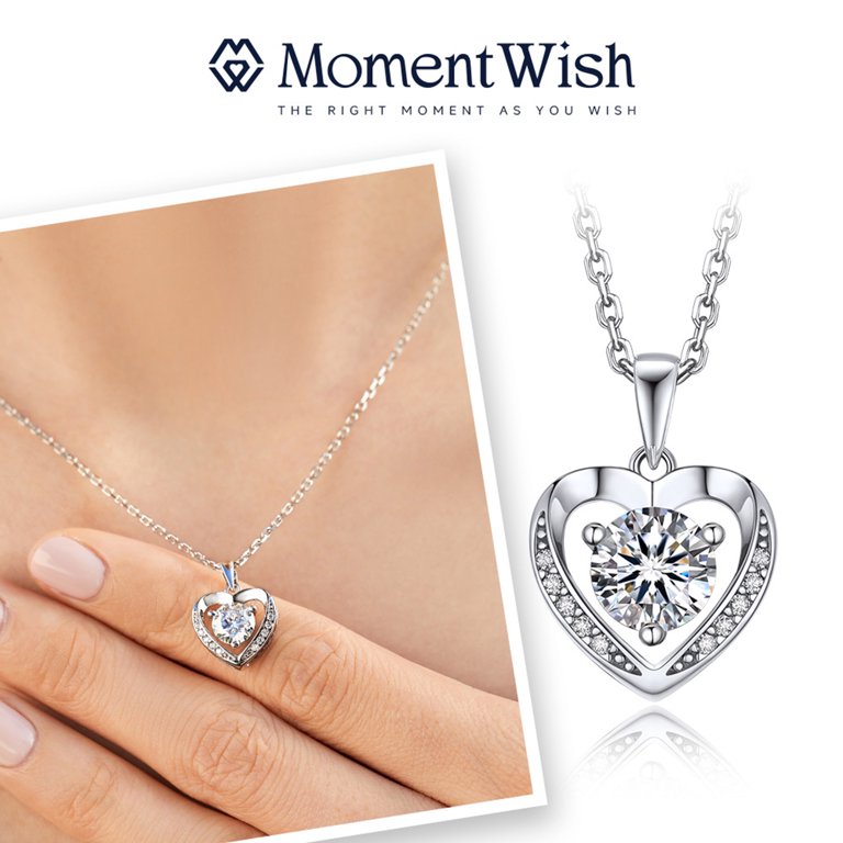 Sofyria Certified 1CT Moissanite Pendant Necklace Gift For Women