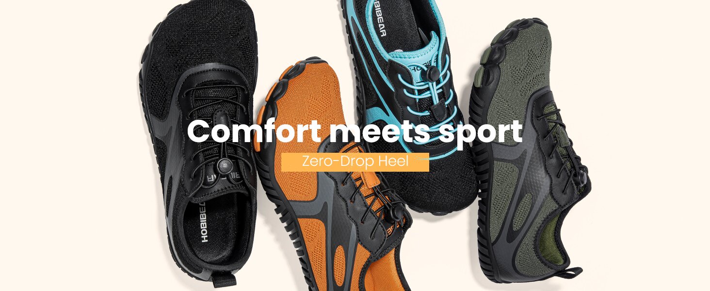 thumbnail video image 2 of HOBIBEAR Barefoot Shoes for Women Men Wide Toe Box Zero Drop Cross-Training Minimalist Unisex, 2 of 11