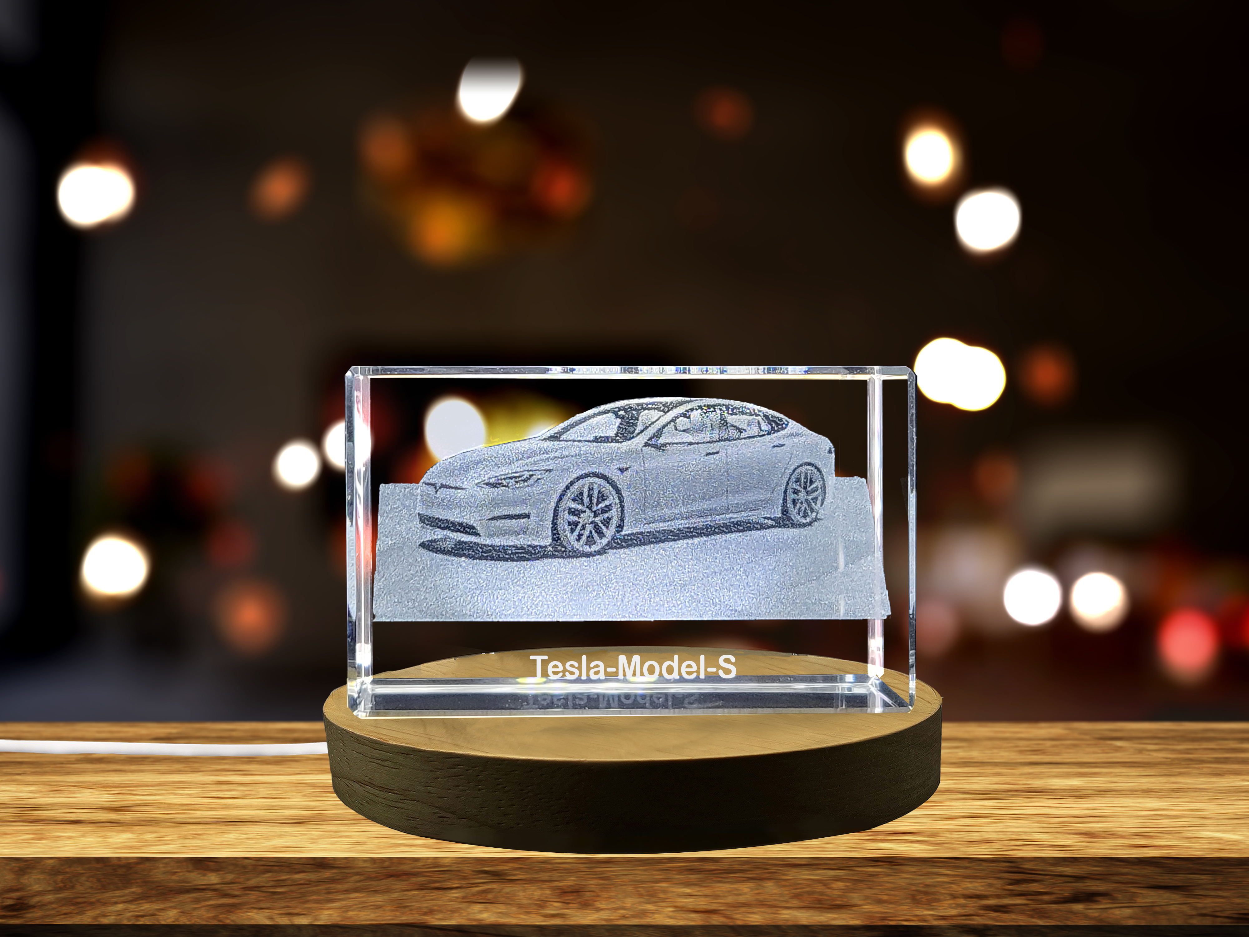thumbnail video image 2 of Electrifying Elegance: Tesla Model S - 3D Engraved Crystal Tribute, 2 of 7