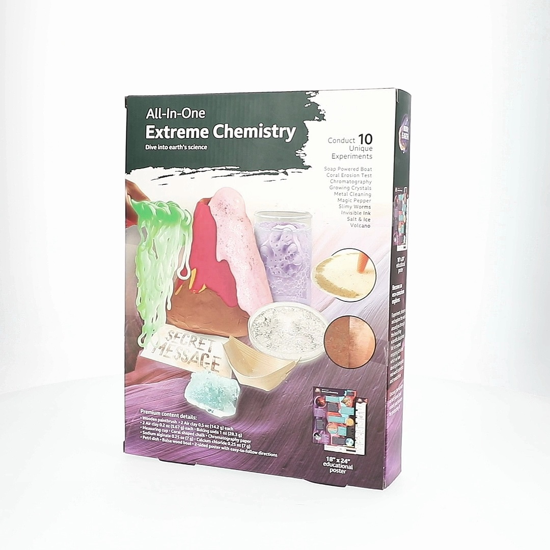 BBC Earth All-in-One Extreme Chemistry Set, STEM science