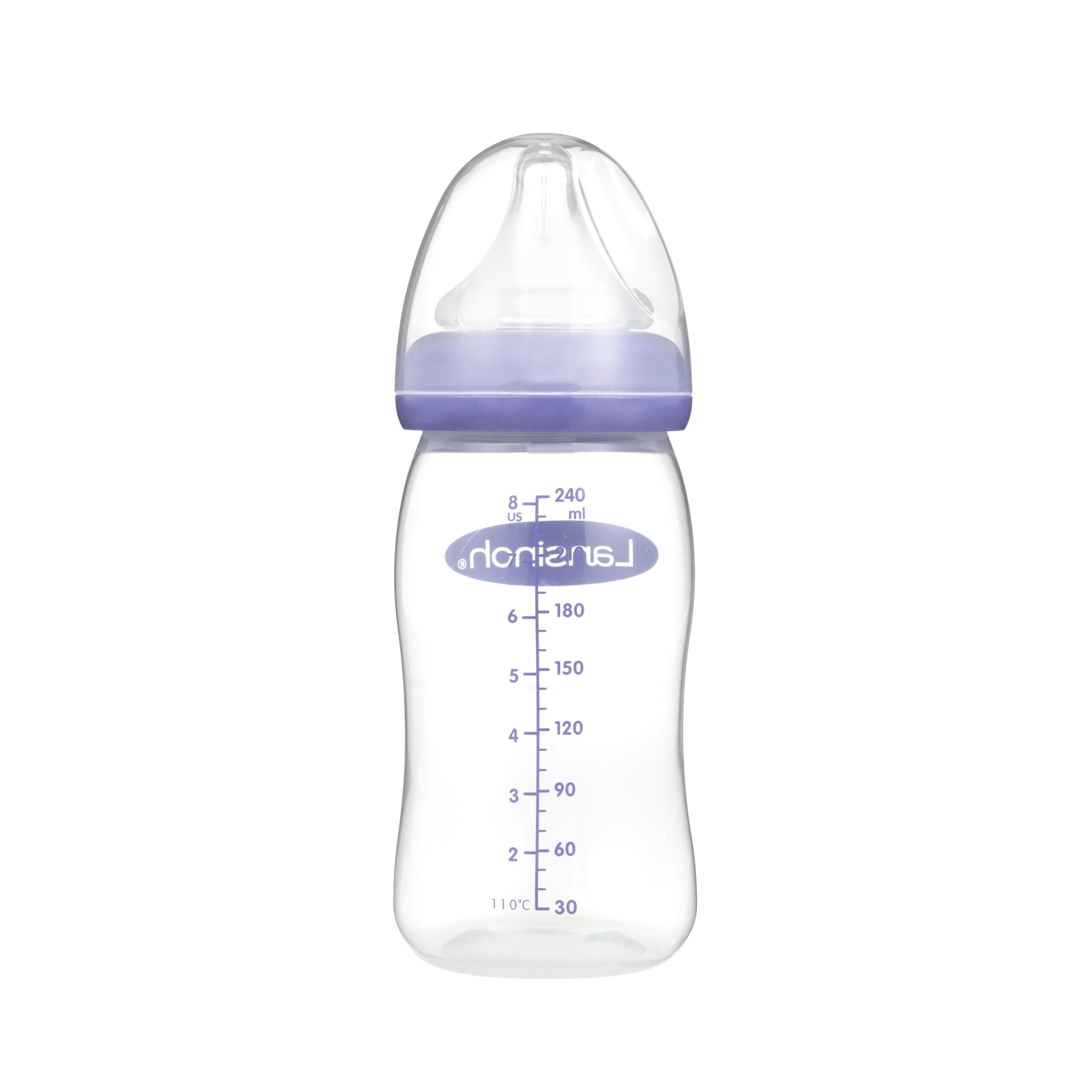 Lansinoh Breastmilk Feeding Glass Bottle, 8 Oz