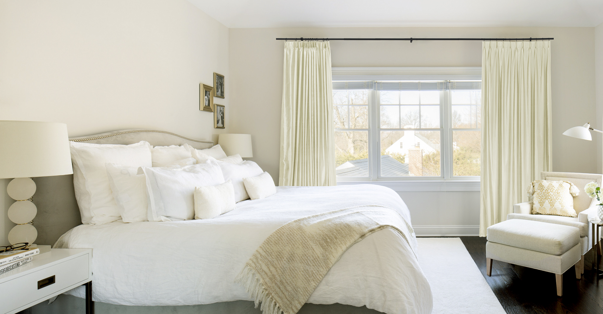 thumbnail video image 2 of TWOPAGES Luxury Pinch Pleat 42 W X 102 L Inch Curtain 100% Dupioni Silk Light Filtering Drape for Bedroom, 1 Panel, Silver Gray, 2 of 6